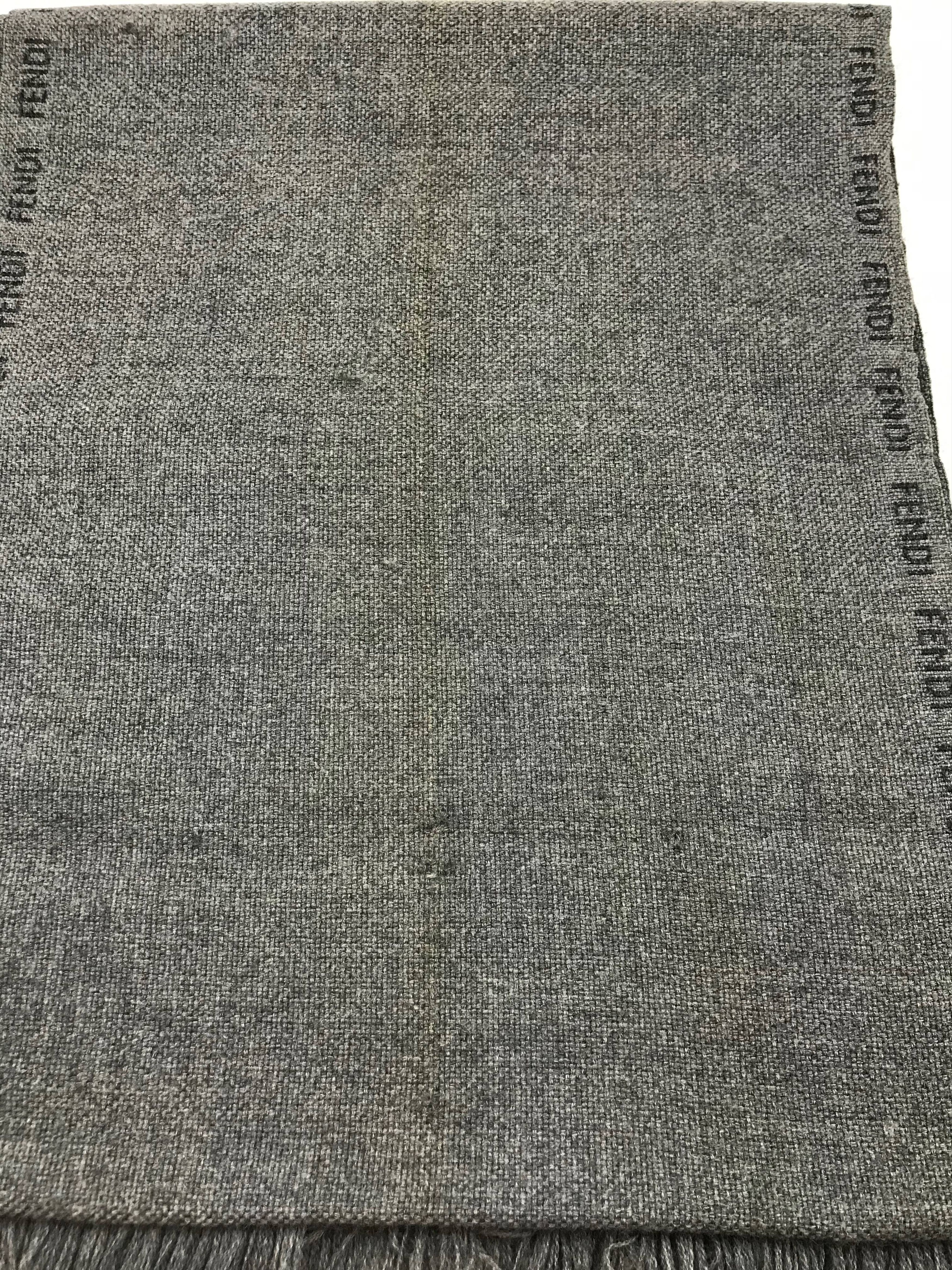 F1305 Vintage Fendi Winter Scarf Muffler Wool Cashmere