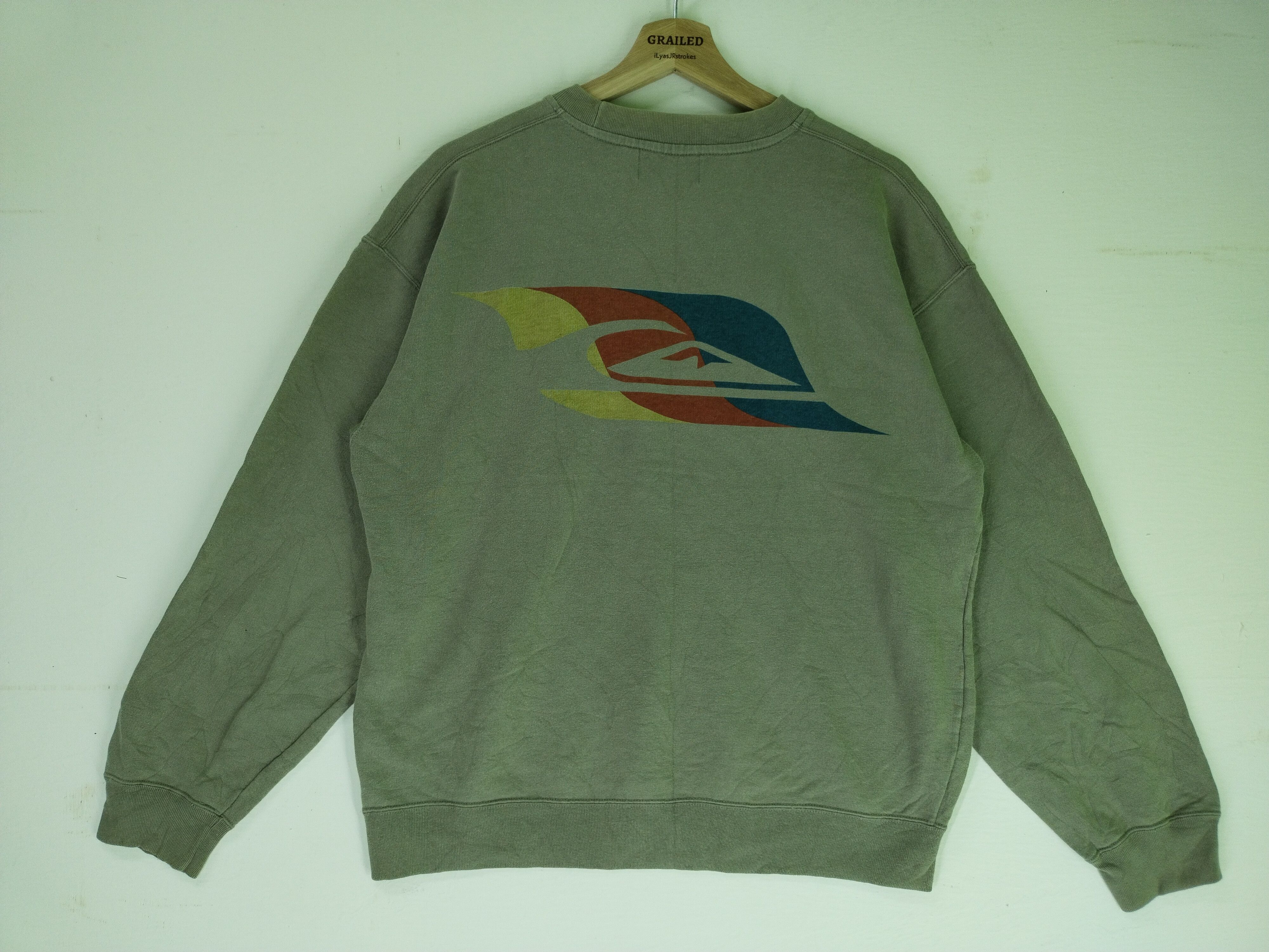 Japanese Brand × Quiksilver × Vintage VTG QUIKSILVER Sweatshirt Japan 💥 Size US M / EU 48-50 / 2 - 9 Thumbnail