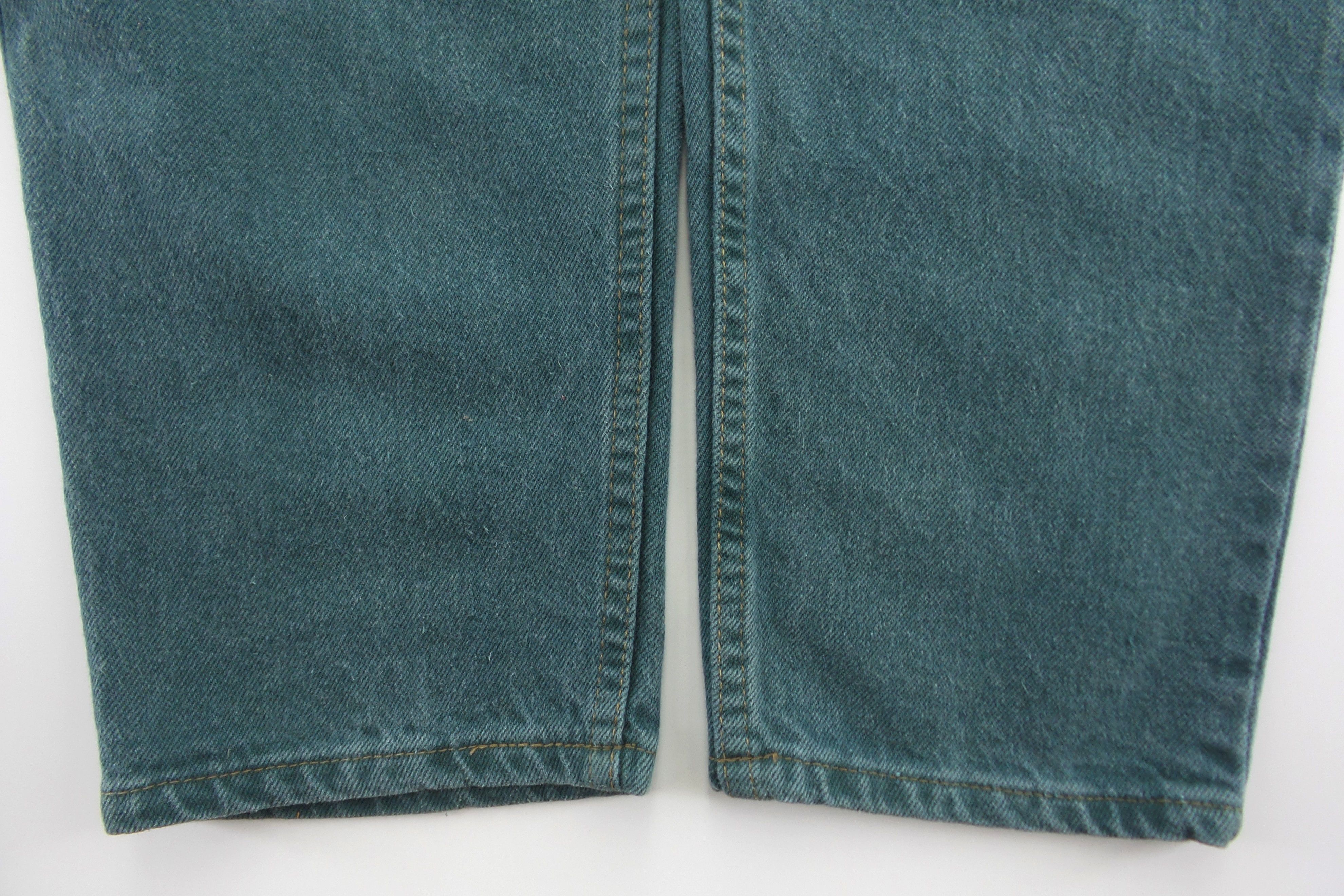 Levi's Levi's 550 Black Tab Green Jeans W32xL41.5 Size US 33 - 3 Thumbnail