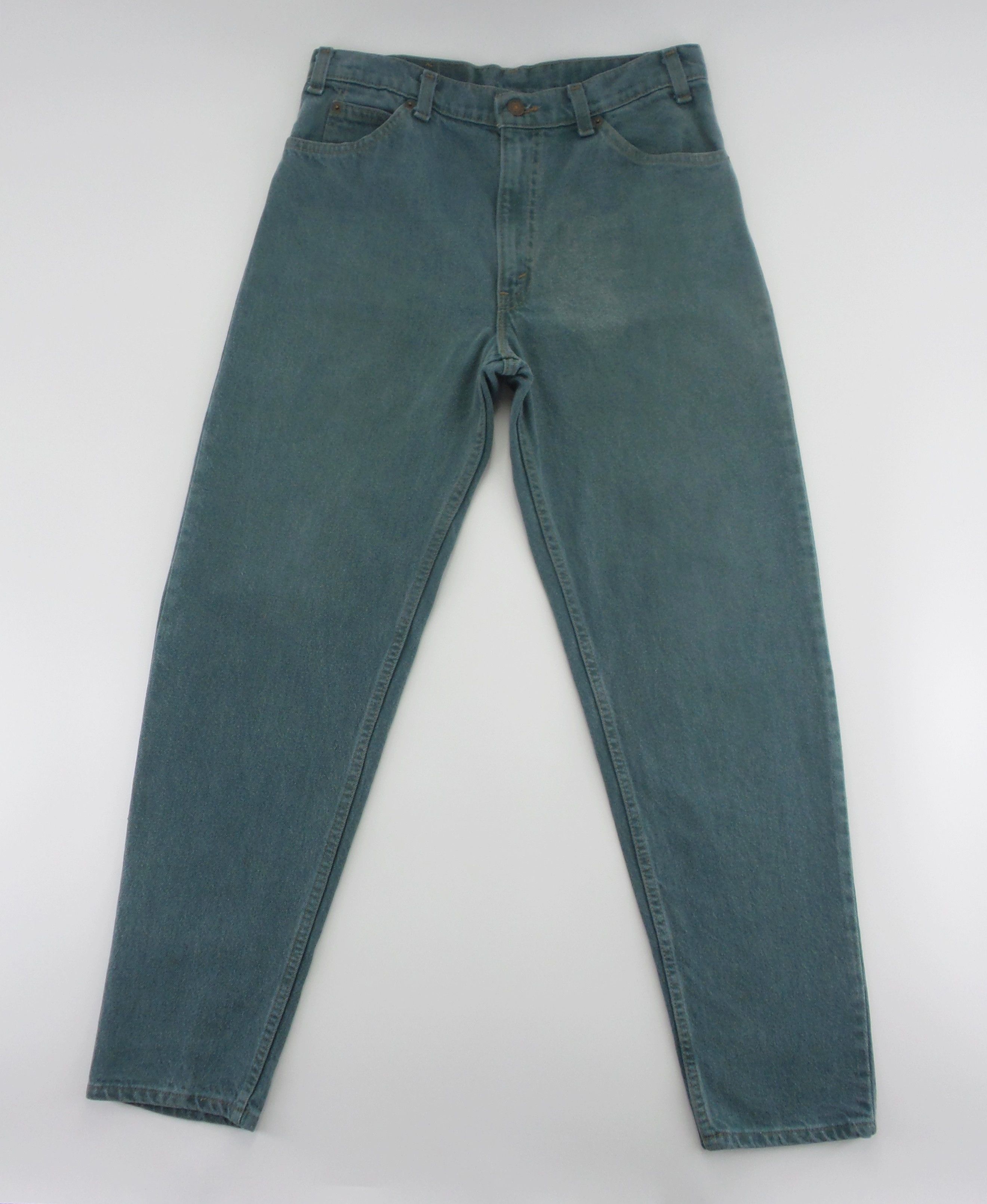Levi's Levi's 550 Black Tab Green Jeans W32xL41.5 Size US 33 - 1 Thumbnail