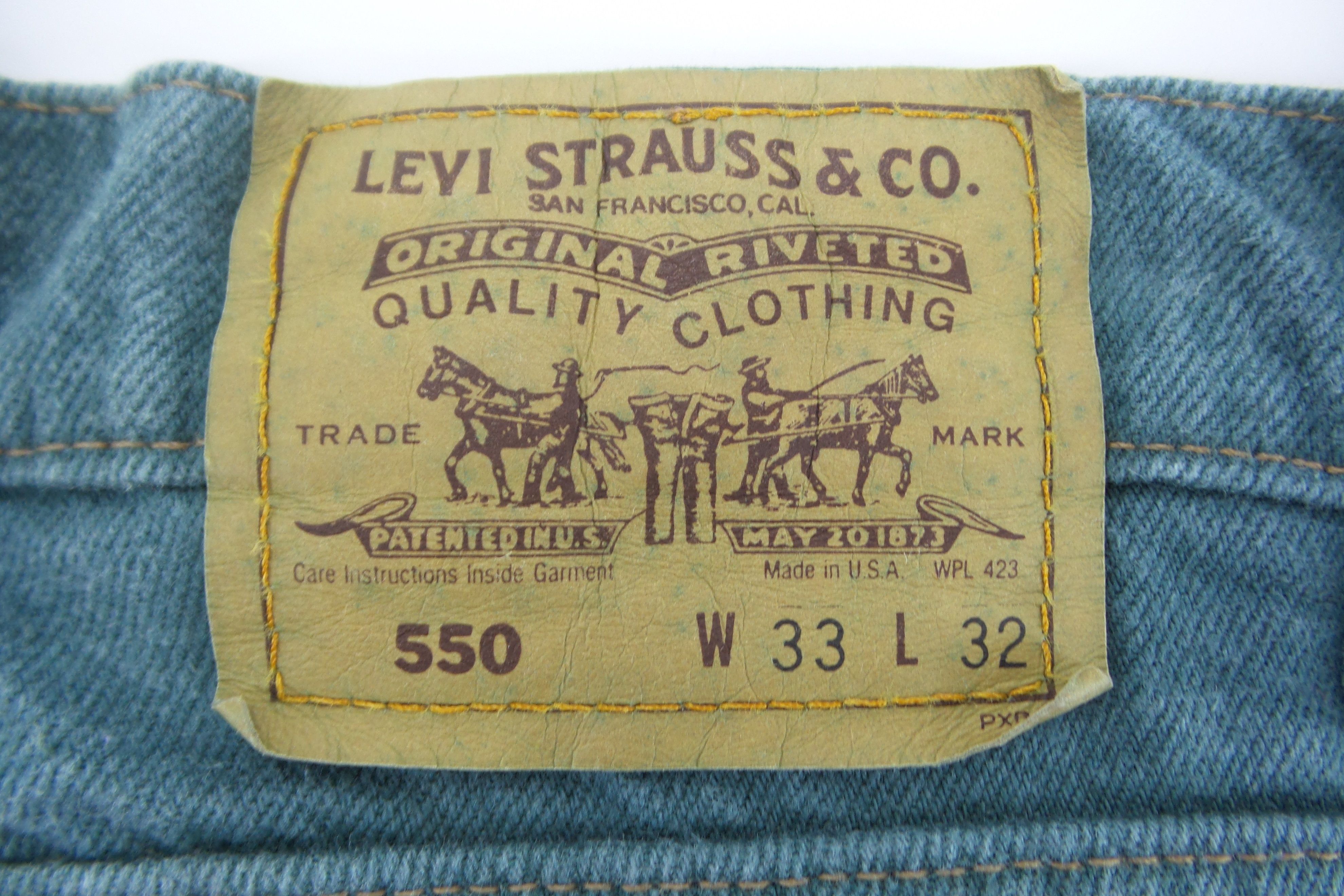 Levi's Levi's 550 Black Tab Green Jeans W32xL41.5 Size US 33 - 6 Thumbnail