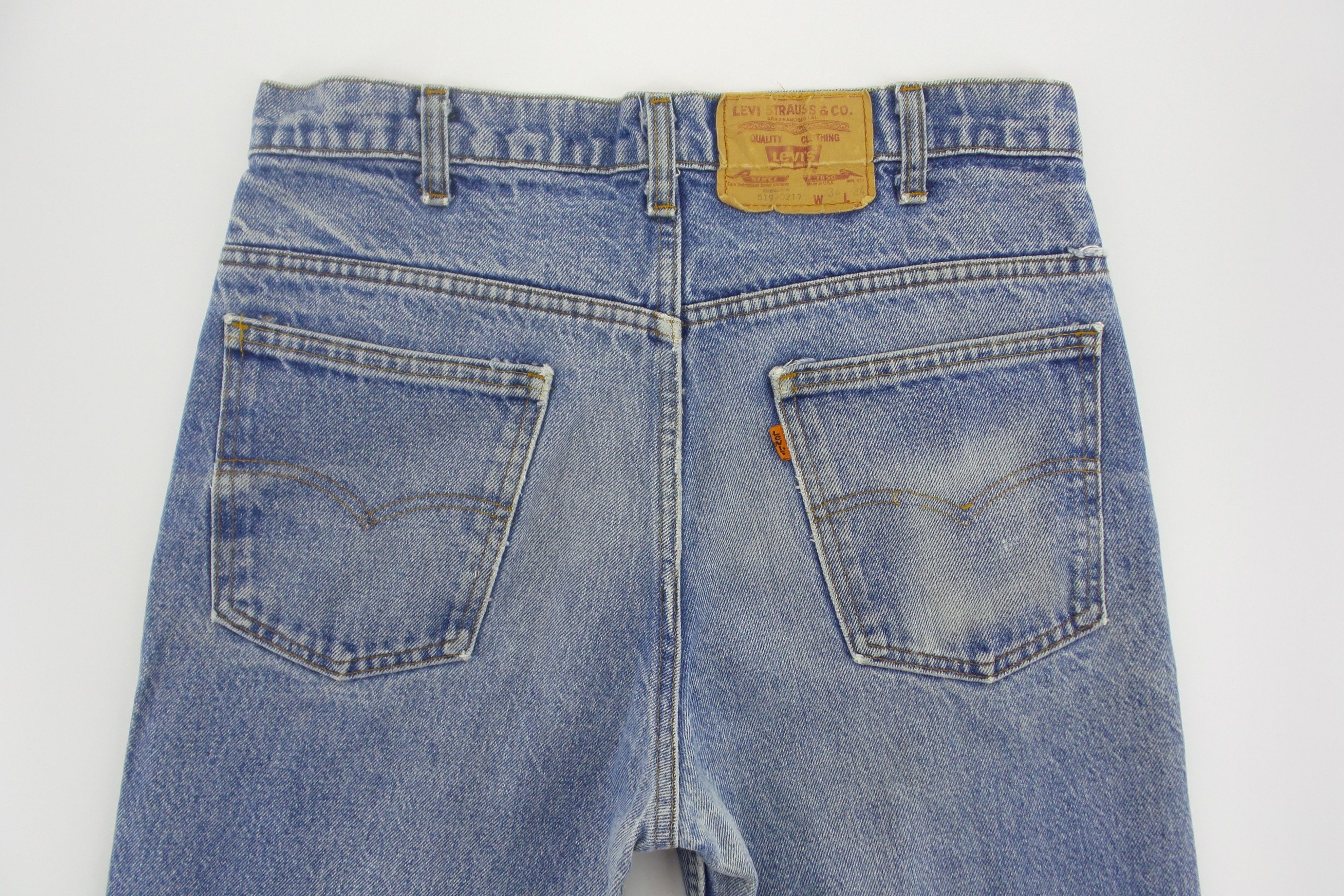 Levi's Levi's 519 - 0217 Orange Tab Stonewashed Jeans W33xL44.5 Size US 34 / EU 50 - 5 Thumbnail