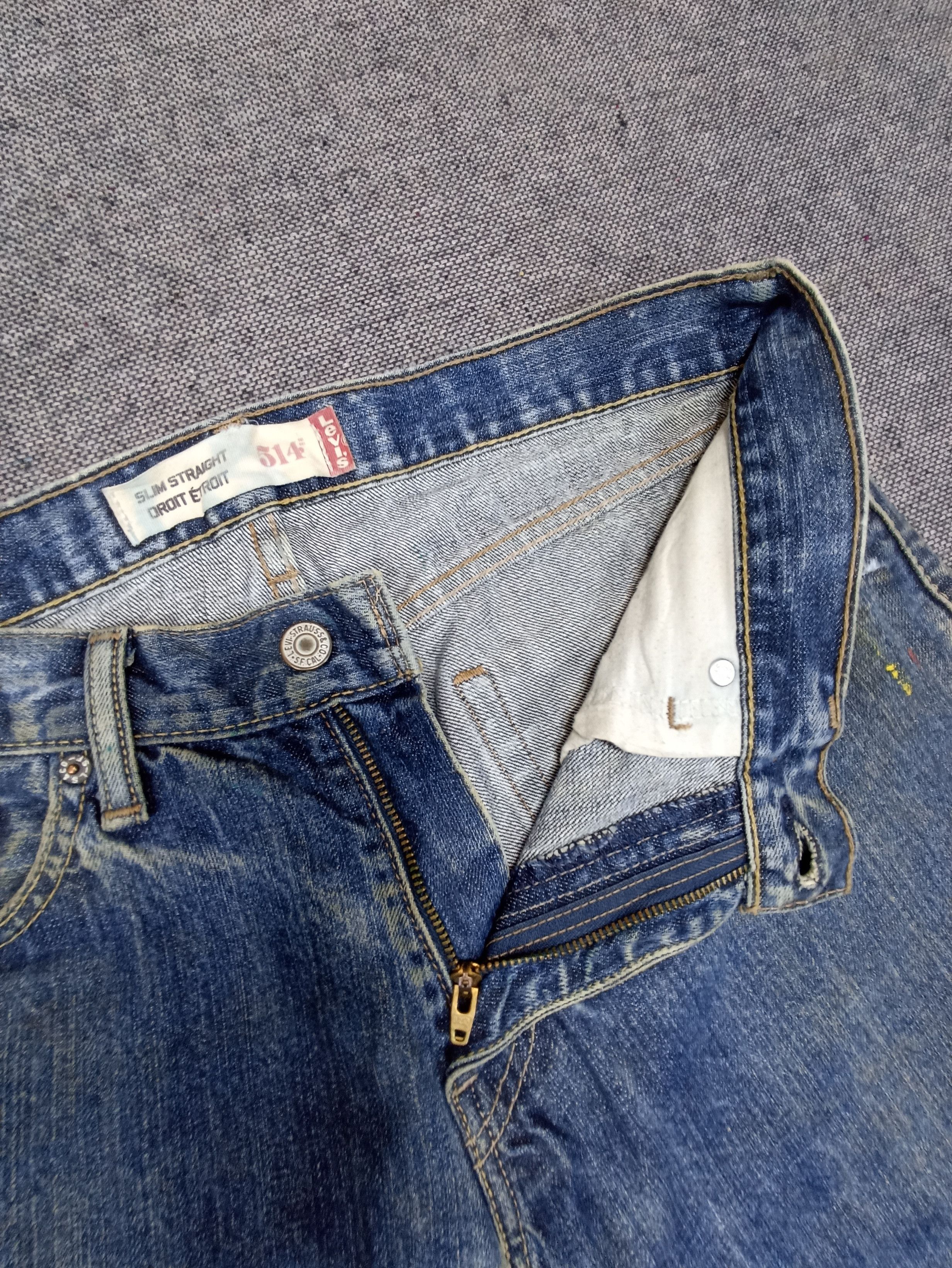 Jean × Levi's × Vintage Vintage Levis 514 Blue Wash Jeans -J148 Size US 34 / EU 50 - 3 Thumbnail