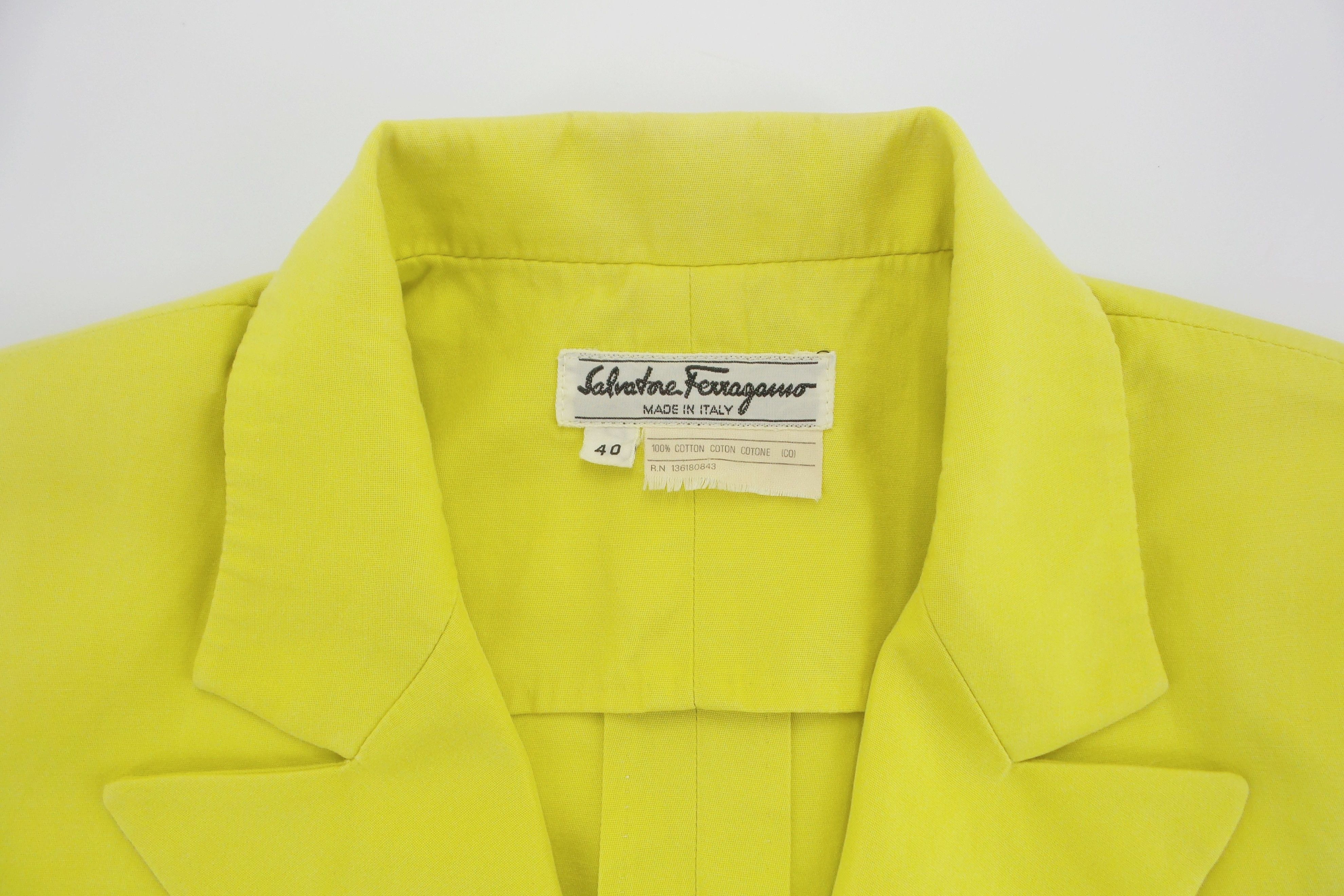 Salvatore Ferragamo Salvatore Ferragamo Short Sleeve Blazers Size S / US 4 / IT 40 - 2 Thumbnail