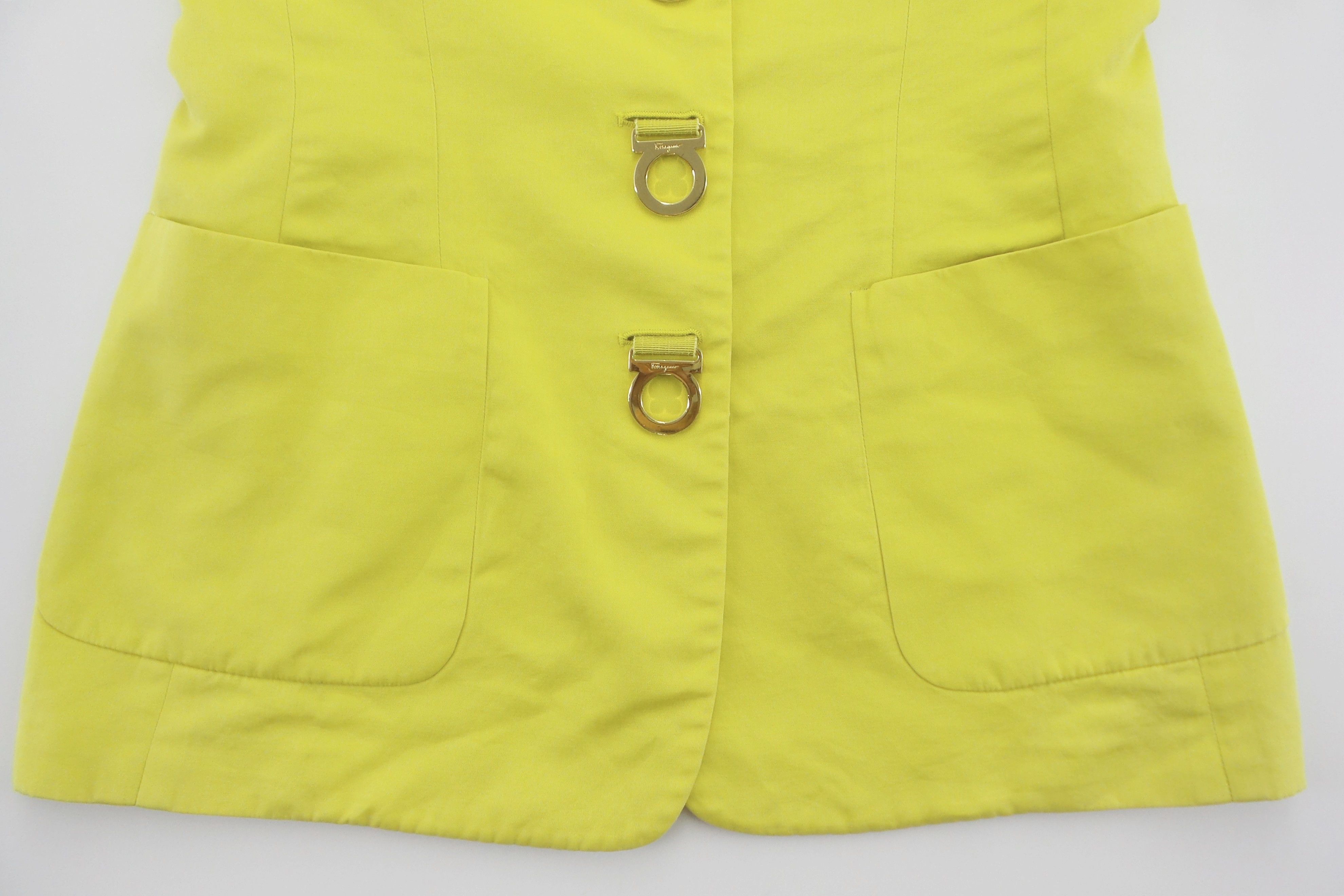 Salvatore Ferragamo Salvatore Ferragamo Short Sleeve Blazers Size S / US 4 / IT 40 - 4 Thumbnail