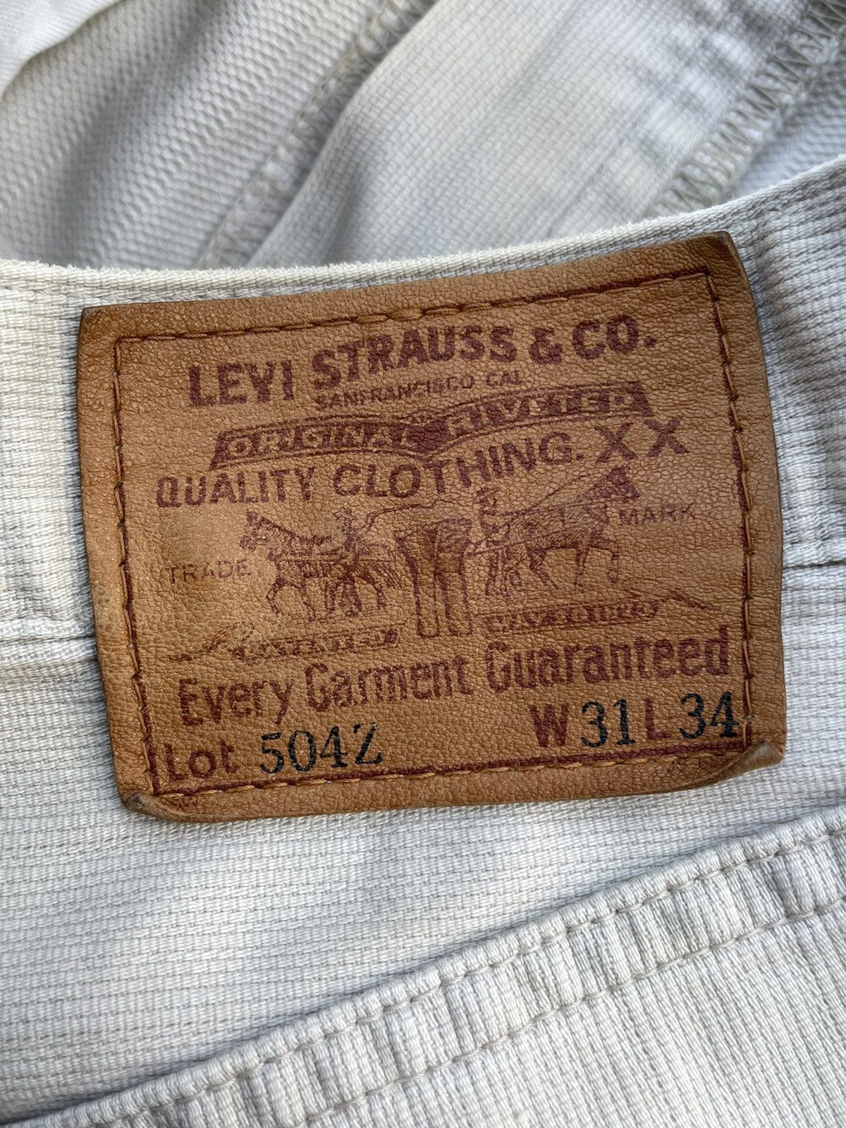 Levi's × Vintage Vintage 1994 Levis 504Z E Denim Size US 31 - 14 Thumbnail