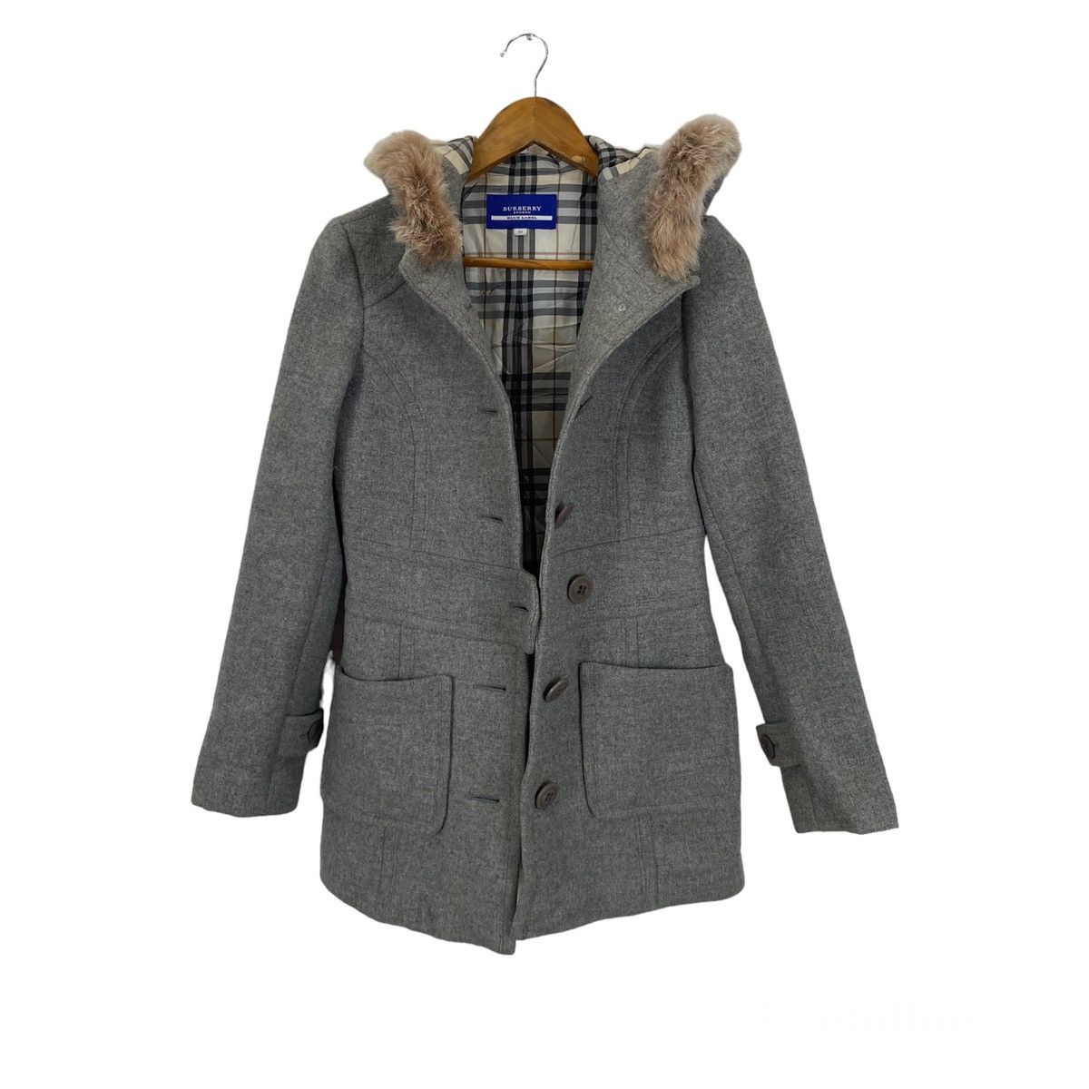 Burberry Burberry London Blue Label wool hoodie jacket size 38 Size S / US 4 / IT 40 - 1 Thumbnail