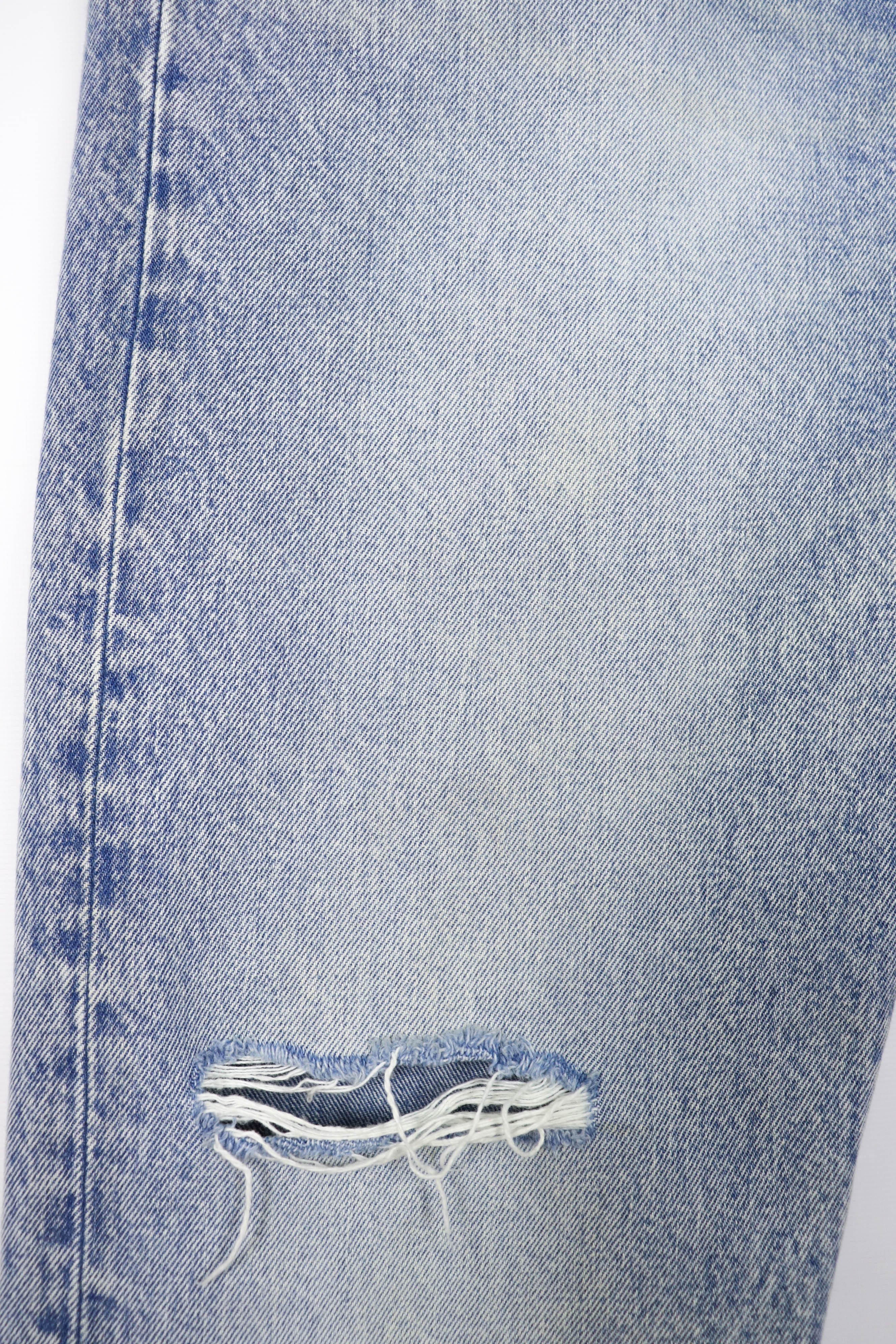 Levi's 501 CT Light Blue Washed Denim Coffee Tint Jeans