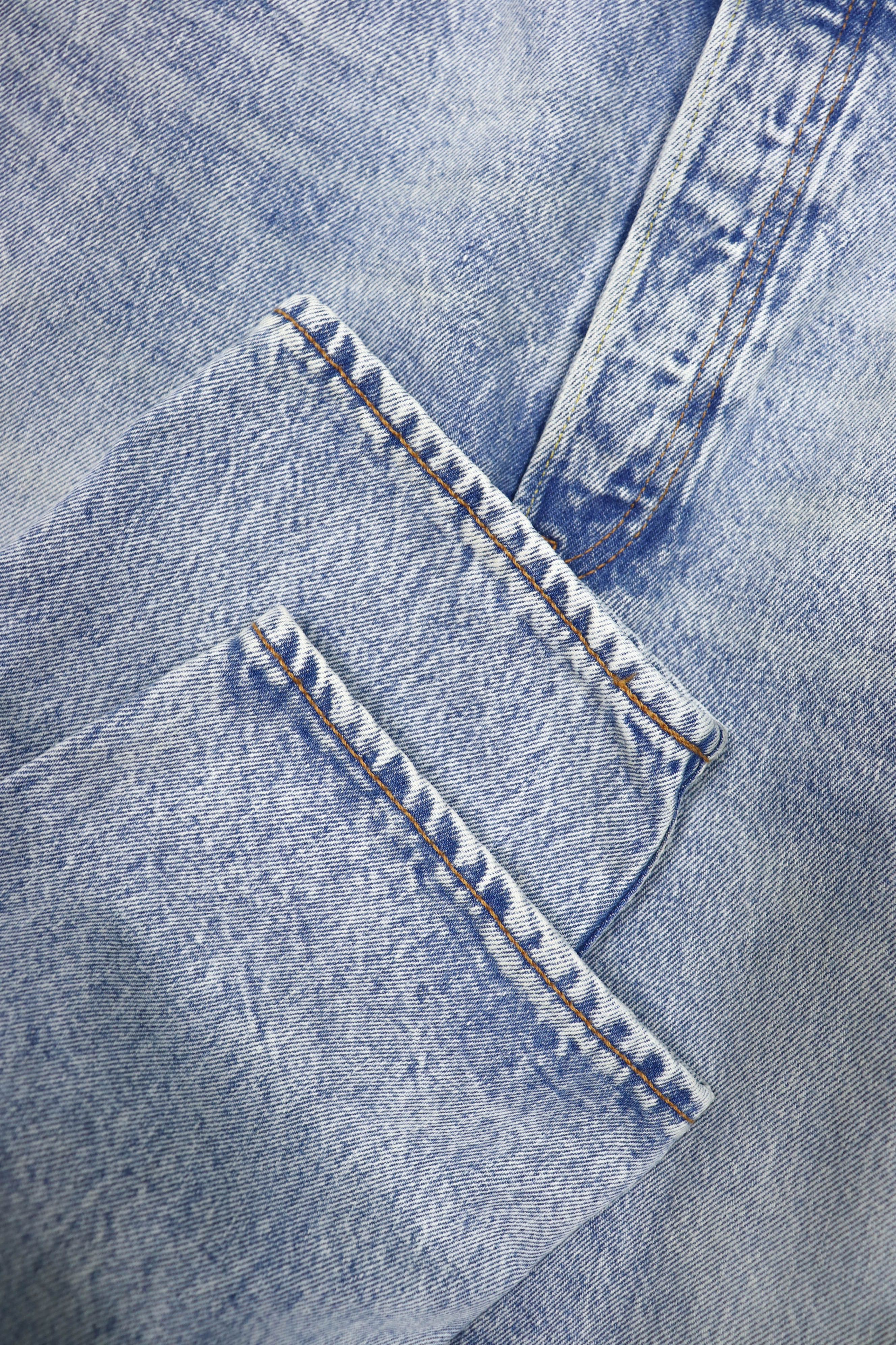 Levi's 501 CT Light Blue Washed Denim Coffee Tint Jeans