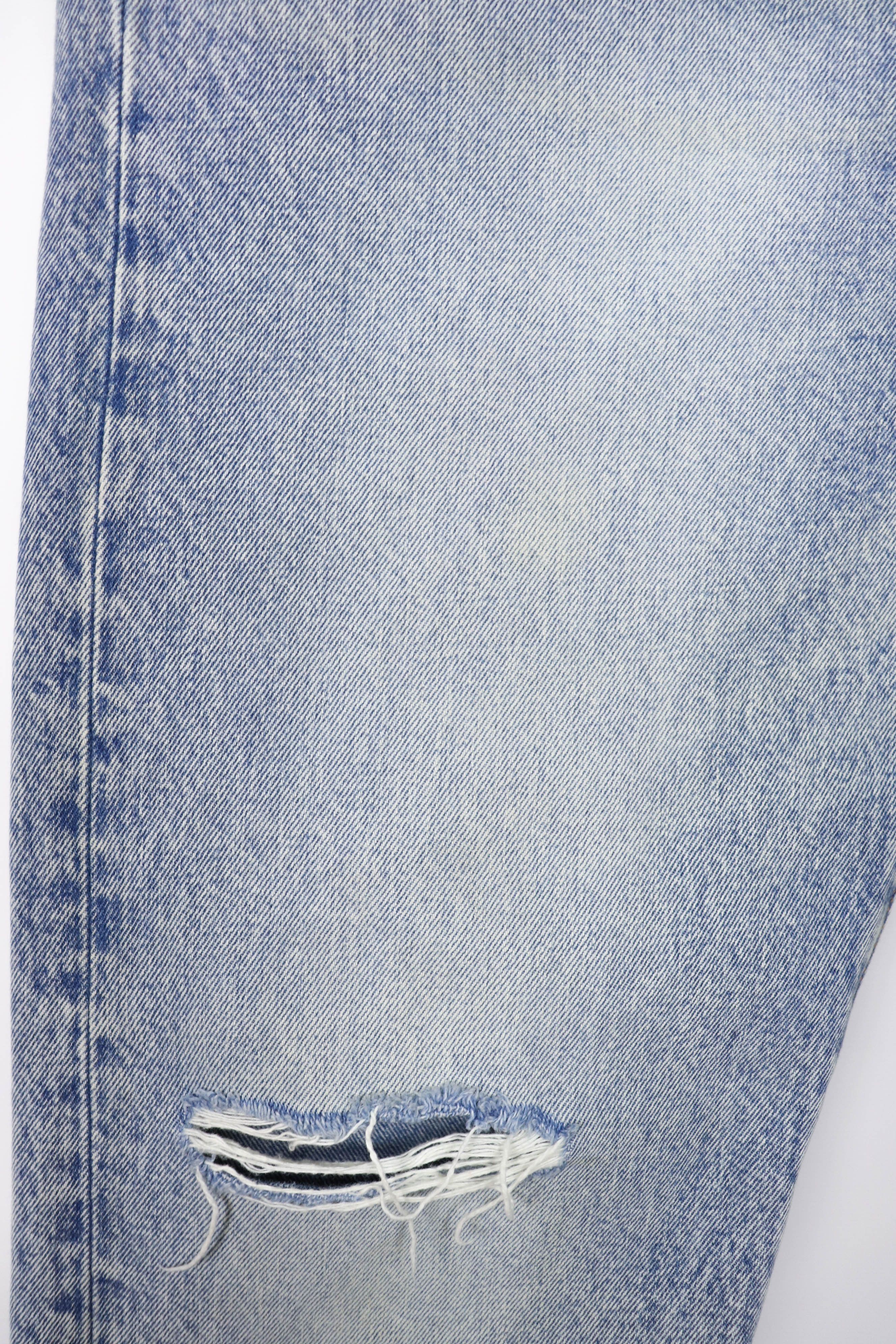 Levi's 501 CT Light Blue Washed Denim Coffee Tint Jeans