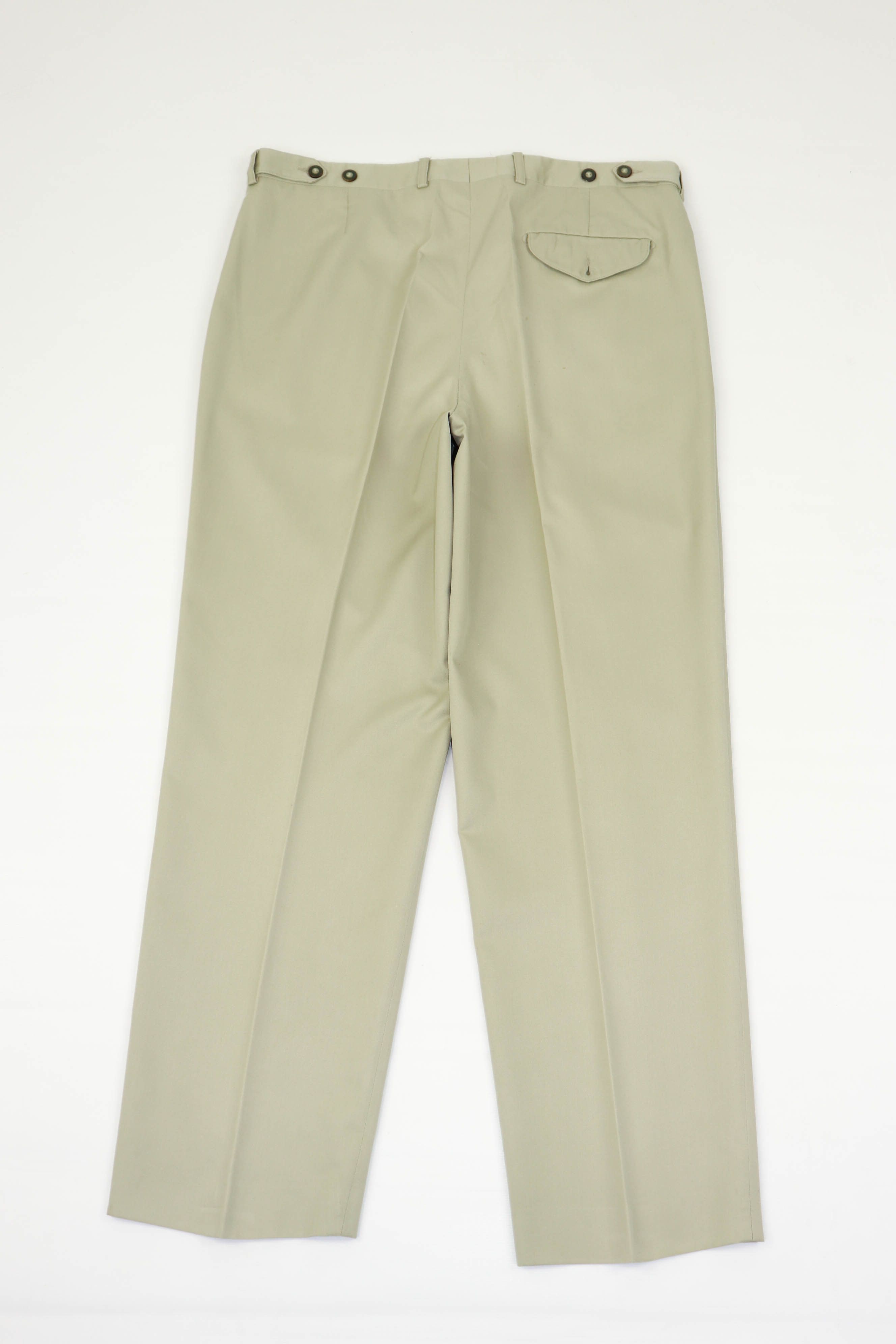 Lacoste Vintage Lacoste Sand Beige Front Double Pleat Chino Pants Size US 36 / EU 52 - 2 Thumbnail