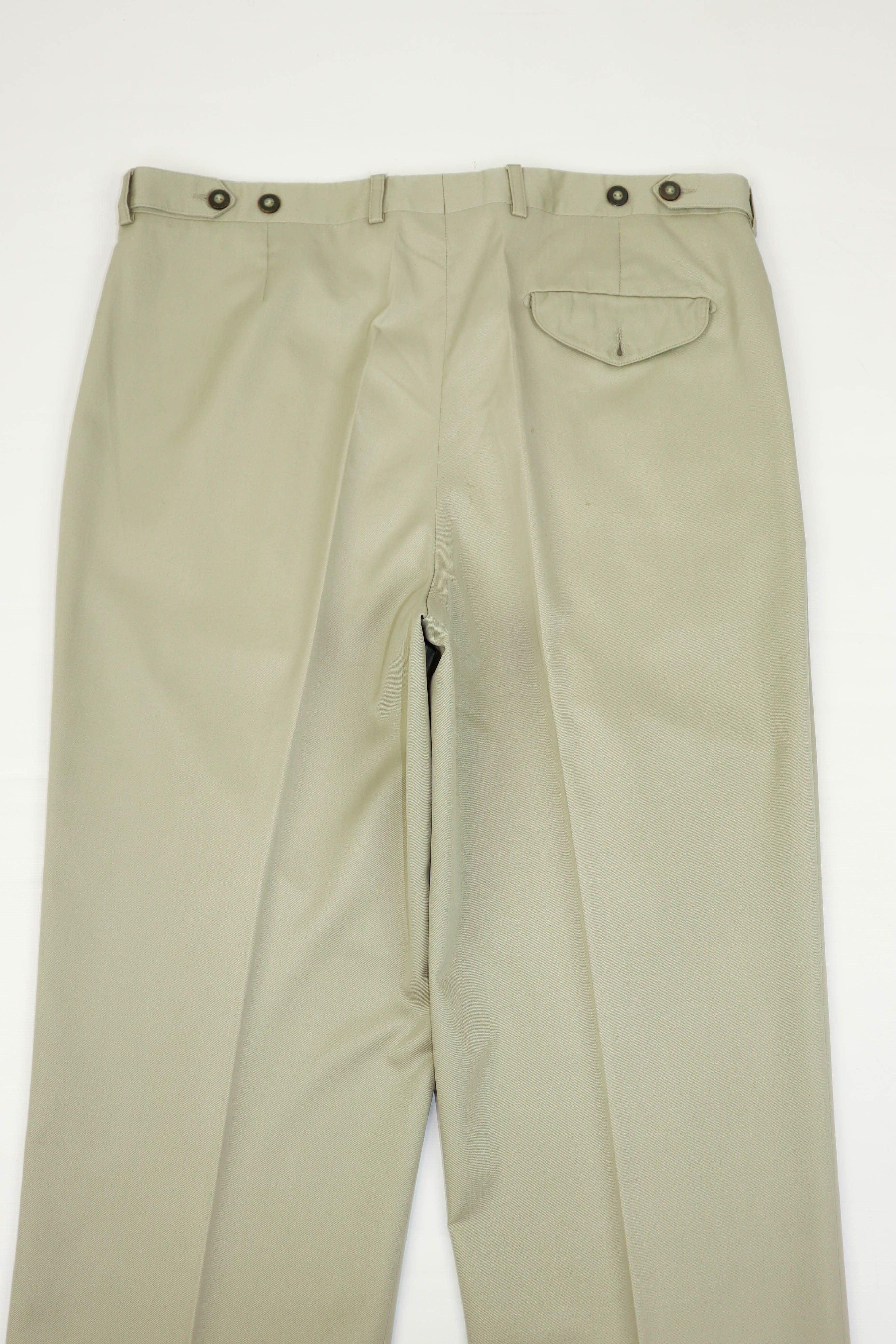 Lacoste Vintage Lacoste Sand Beige Front Double Pleat Chino Pants Size US 36 / EU 52 - 9 Thumbnail