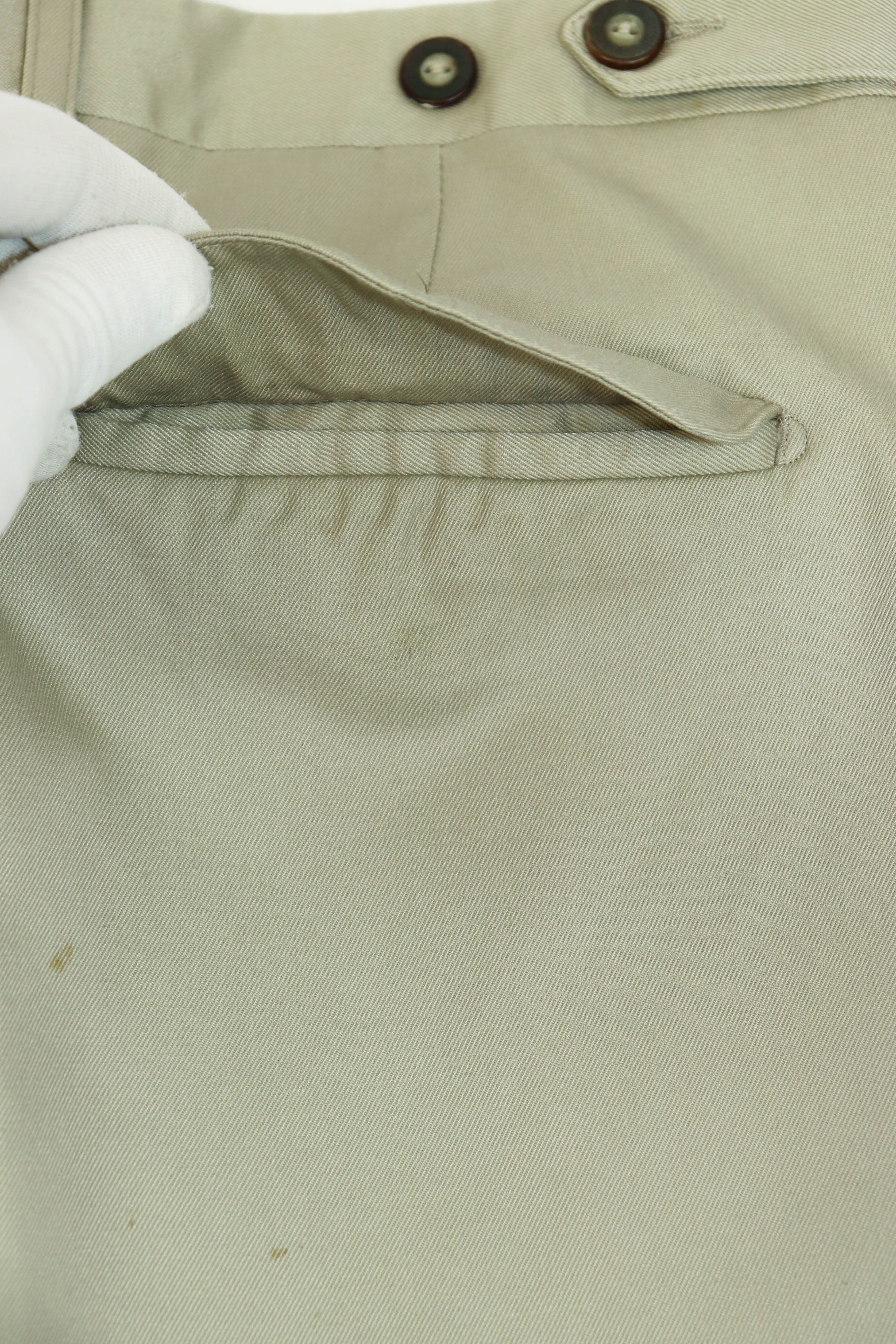 Lacoste Vintage Lacoste Sand Beige Front Double Pleat Chino Pants Size US 36 / EU 52 - 15 Thumbnail
