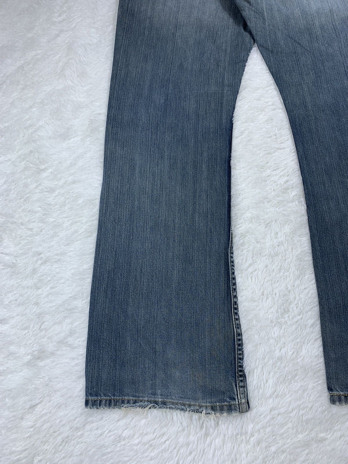 Levi's × Vintage Vintage Levis 527 Boot Cut Faded Blue Jeans. Distressed Size 32" / US 10 / IT 46 - 15 Thumbnail
