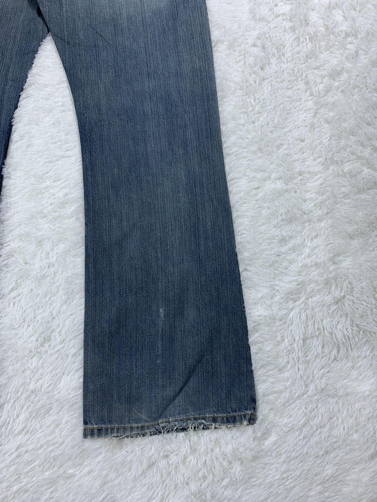 Levi's × Vintage Vintage Levis 527 Boot Cut Faded Blue Jeans. Distressed Size 32" / US 10 / IT 46 - 16 Thumbnail