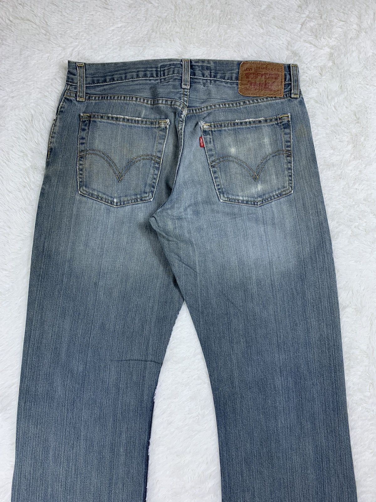 Levi's × Vintage Vintage Levis 527 Boot Cut Faded Blue Jeans. Distressed Size 32" / US 10 / IT 46 - 14 Thumbnail