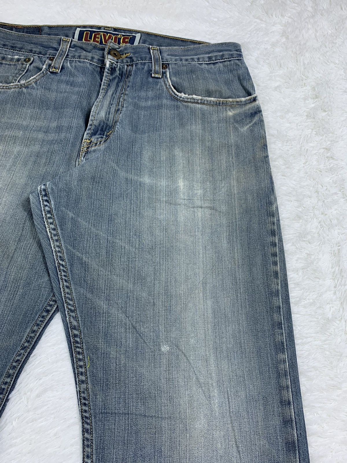 Levi's × Vintage Vintage Levis 527 Boot Cut Faded Blue Jeans. Distressed Size 32" / US 10 / IT 46 - 7 Thumbnail