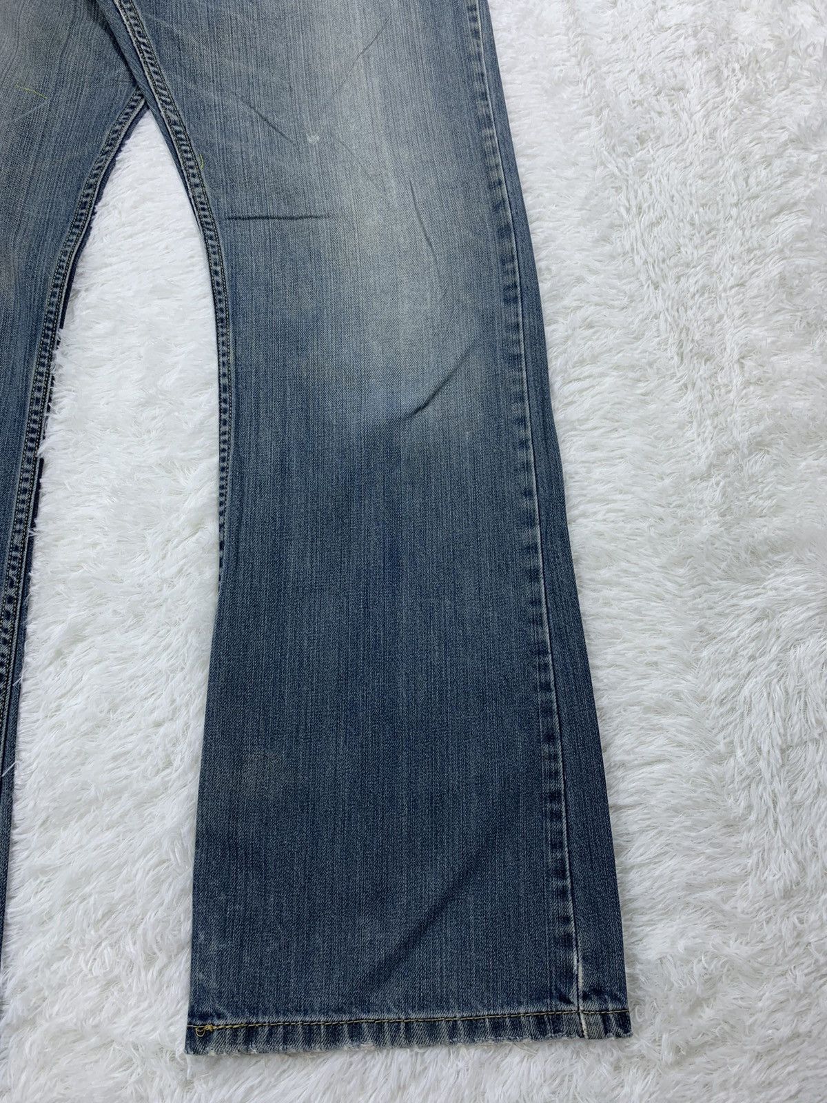 Levi's × Vintage Vintage Levis 527 Boot Cut Faded Blue Jeans. Distressed Size 32" / US 10 / IT 46 - 5 Thumbnail