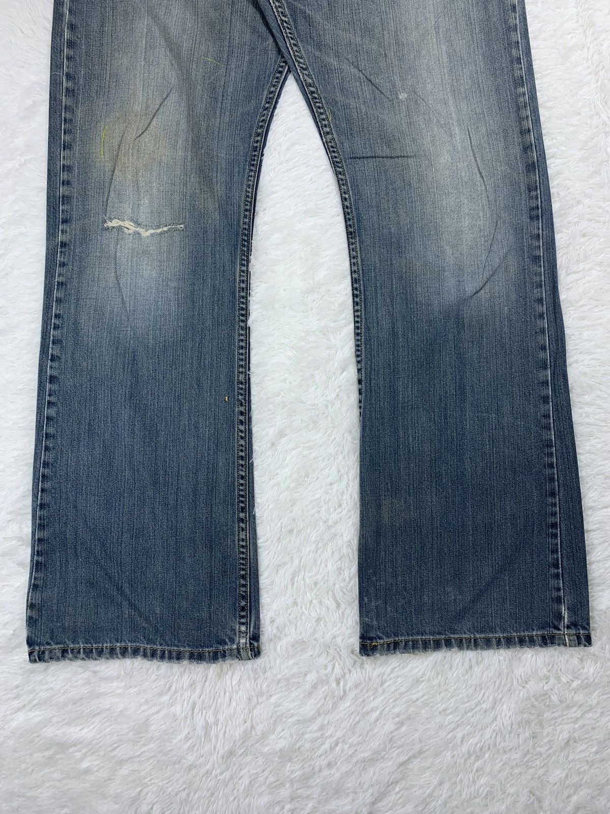 Levi's × Vintage Vintage Levis 527 Boot Cut Faded Blue Jeans. Distressed Size 32" / US 10 / IT 46 - 3 Thumbnail