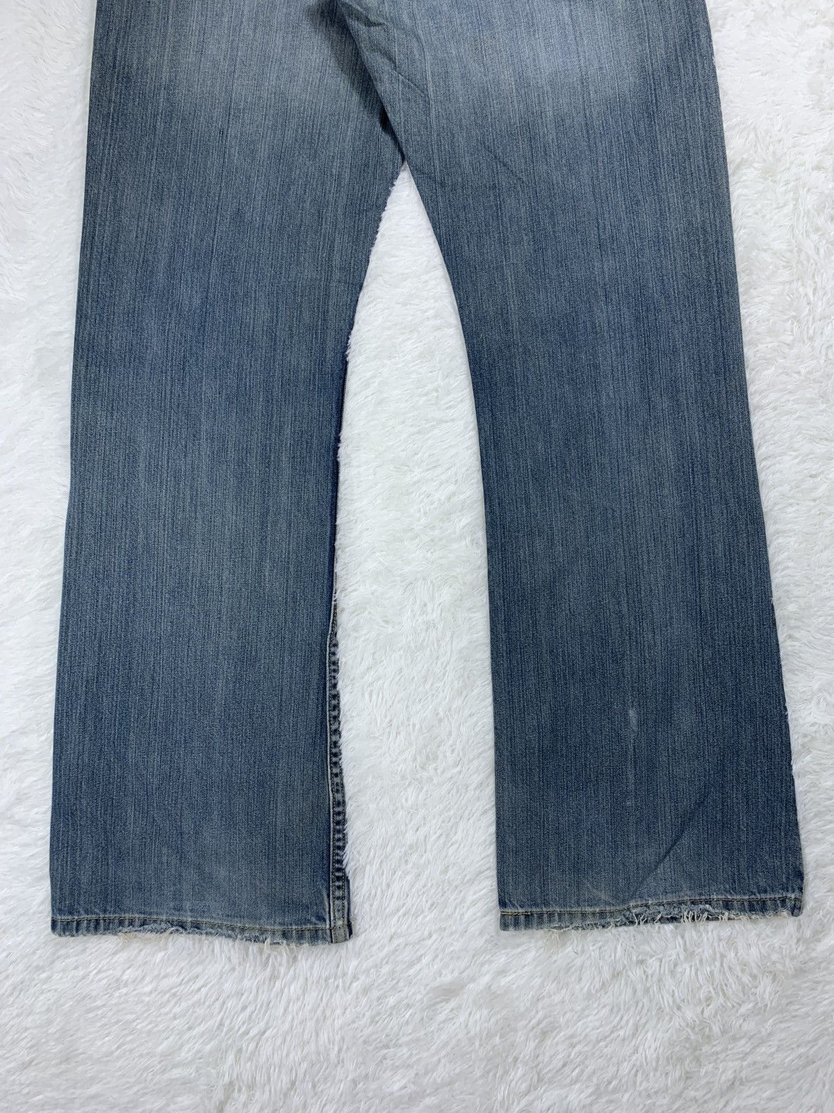 Levi's × Vintage Vintage Levis 527 Boot Cut Faded Blue Jeans. Distressed Size 32" / US 10 / IT 46 - 13 Thumbnail