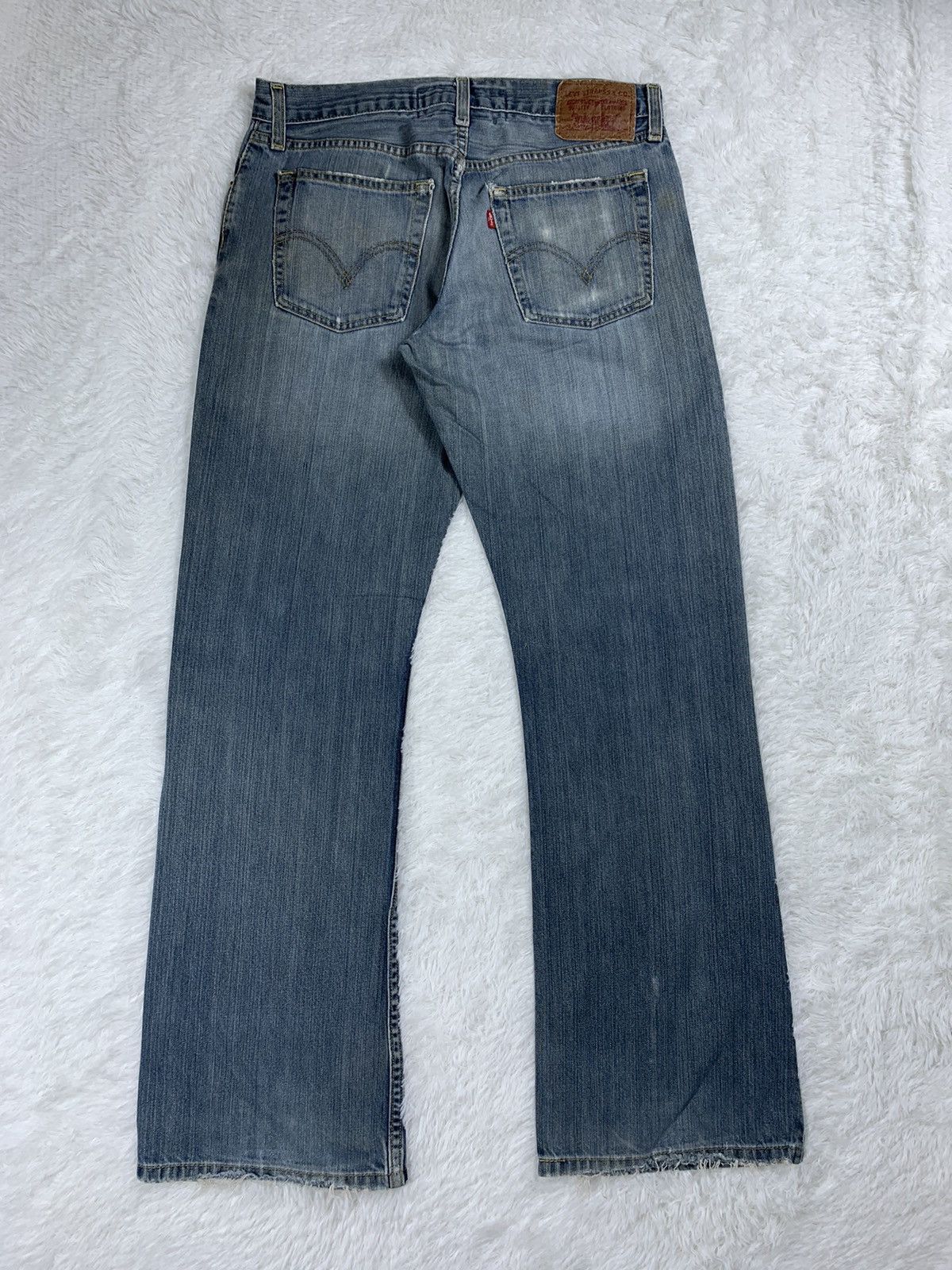 Levi's × Vintage Vintage Levis 527 Boot Cut Faded Blue Jeans. Distressed Size 32" / US 10 / IT 46 - 12 Thumbnail