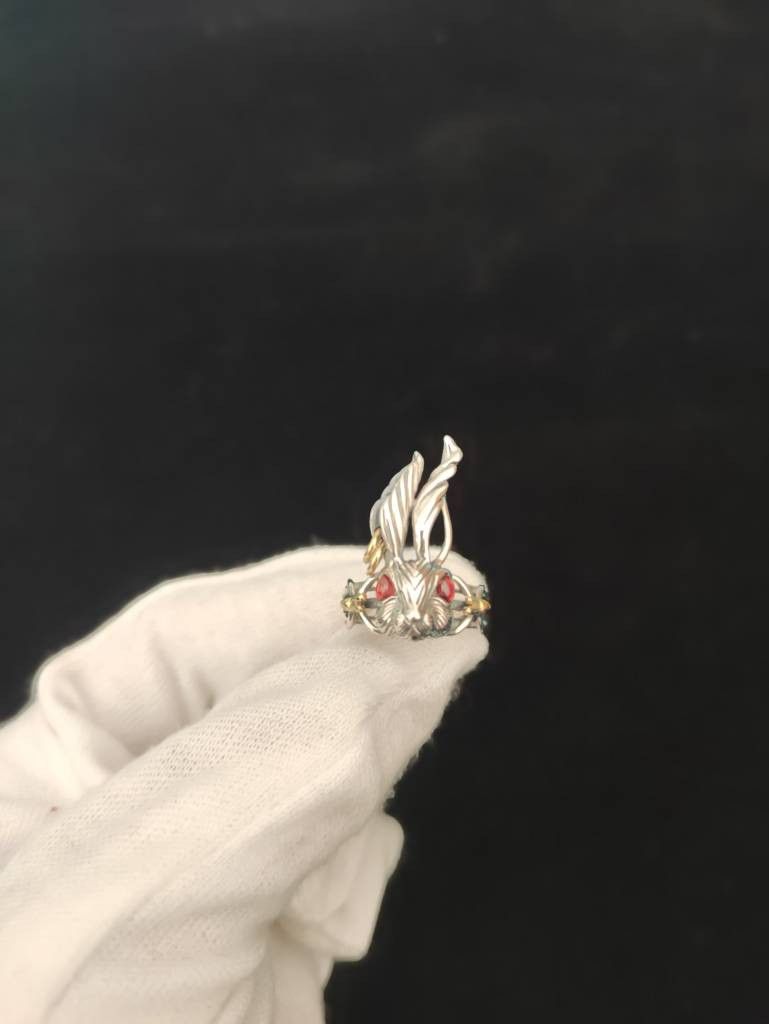 Jewelry Punk vintage ring Size 26 - 2 Thumbnail