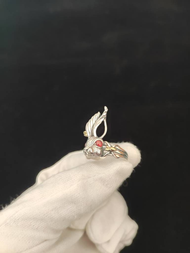 Jewelry Punk vintage ring Size 26 - 3 Thumbnail