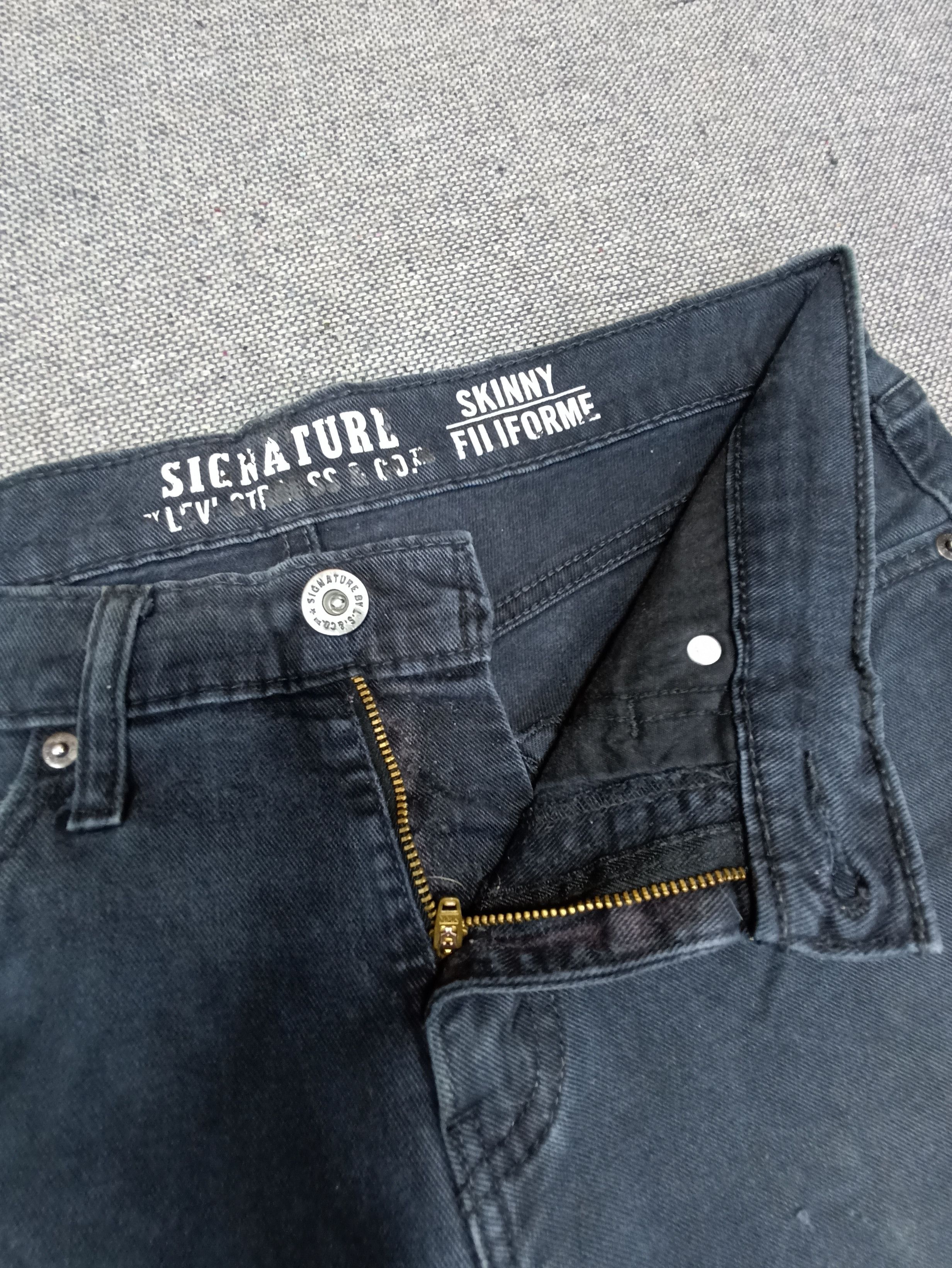 Jean × Levi's × Vintage Vintage Levis Signature Skinny Black Jeans - J149 Size US 33 - 3 Thumbnail