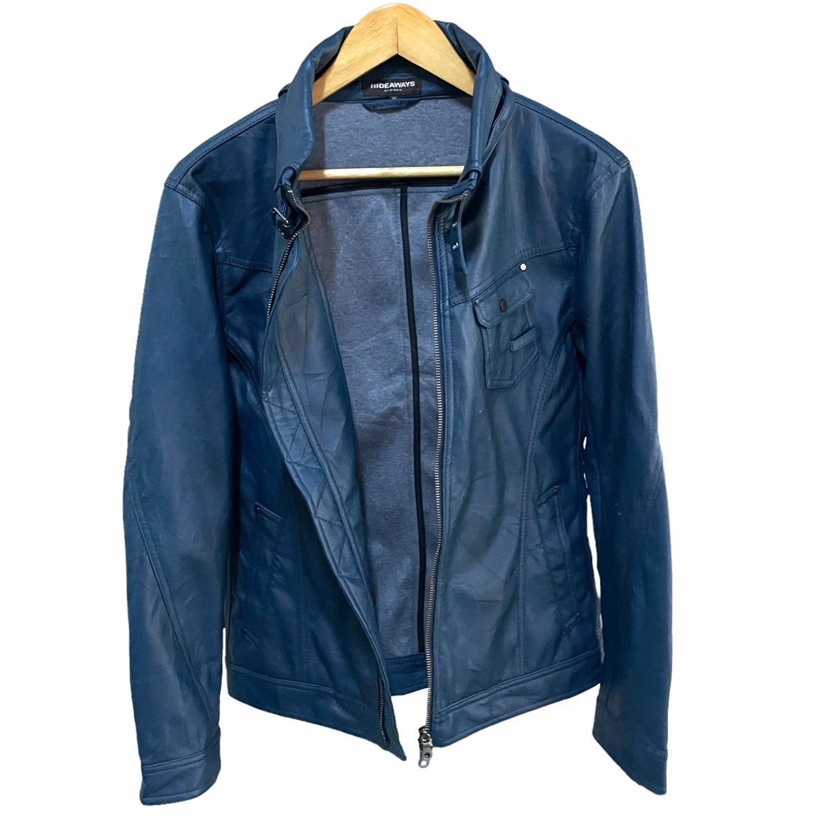 Beauty Beast × Japanese Brand × Nicole Club 💥 BIKER NICOLE HIDEAWAY LEATHER JACKET Size US S / EU 44-46 / 1 - 5 Thumbnail