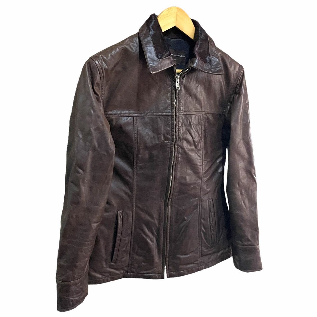 Other × Vera Pelle 💥 MARCELLO PAMPALONI LEATHER JACKET Size US M / EU 48-50 / 2 - 3 Thumbnail