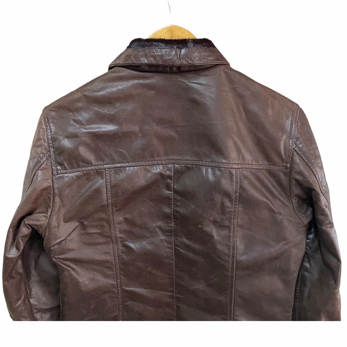 Other × Vera Pelle 💥 MARCELLO PAMPALONI LEATHER JACKET Size US M / EU 48-50 / 2 - 6 Thumbnail