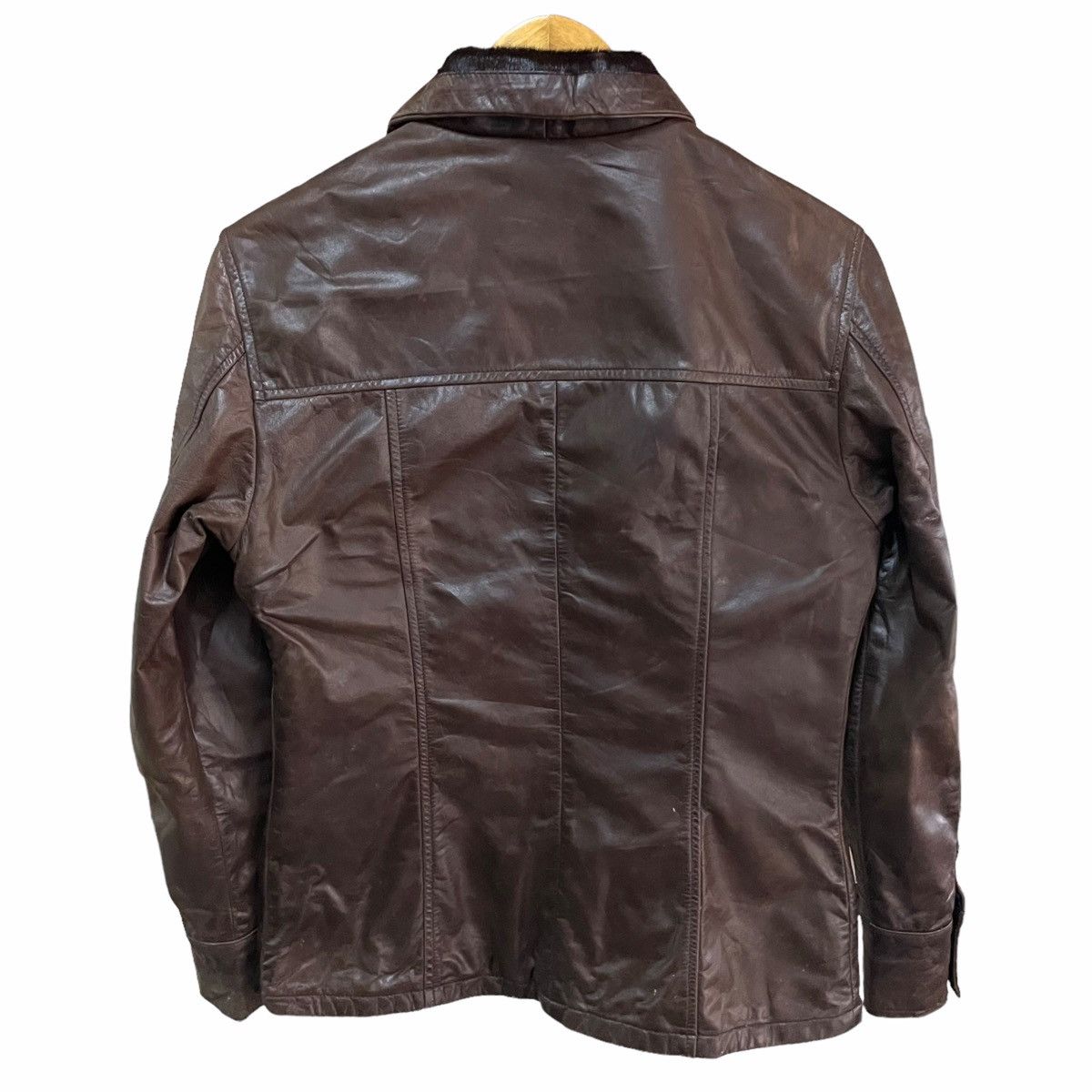 Other × Vera Pelle 💥 MARCELLO PAMPALONI LEATHER JACKET Size US M / EU 48-50 / 2 - 5 Thumbnail