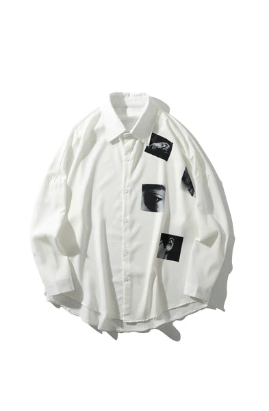 Japanese Brand Harajuku Creative Urban Long Sleeve Size US XL / EU 56 / 4 - 1 Thumbnail