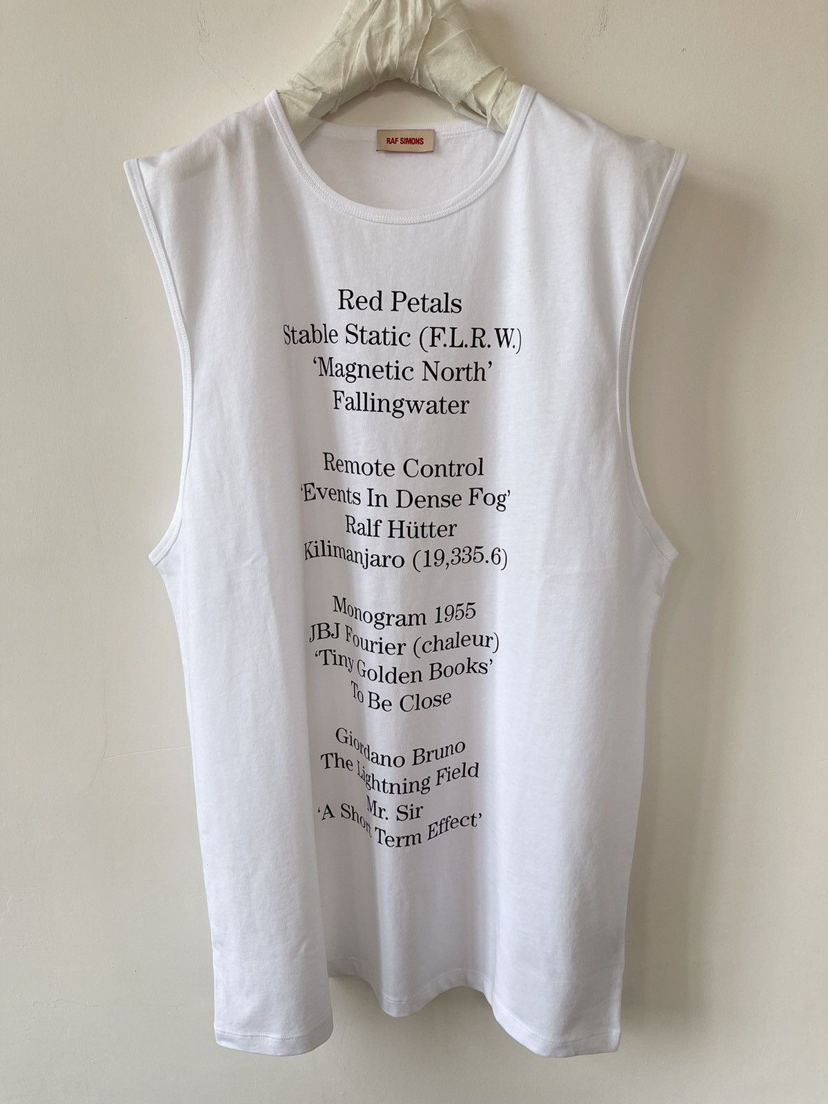 Raf Simons Raf Simons Graphic Lettering Tank Top Size US L / EU 52-54 / 3 - 3 Thumbnail