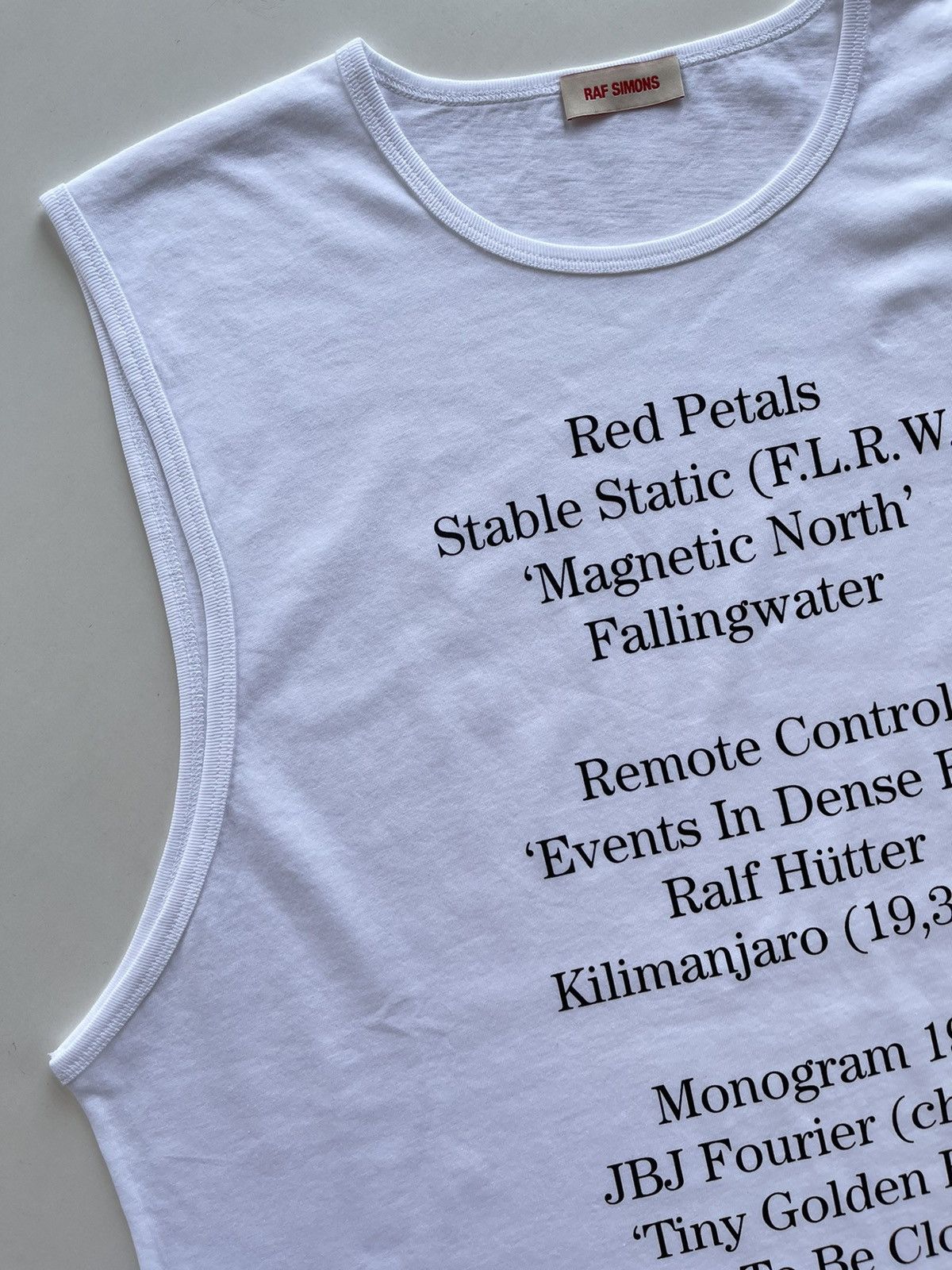 Raf Simons Raf Simons Graphic Lettering Tank Top Size US L / EU 52-54 / 3 - 6 Thumbnail