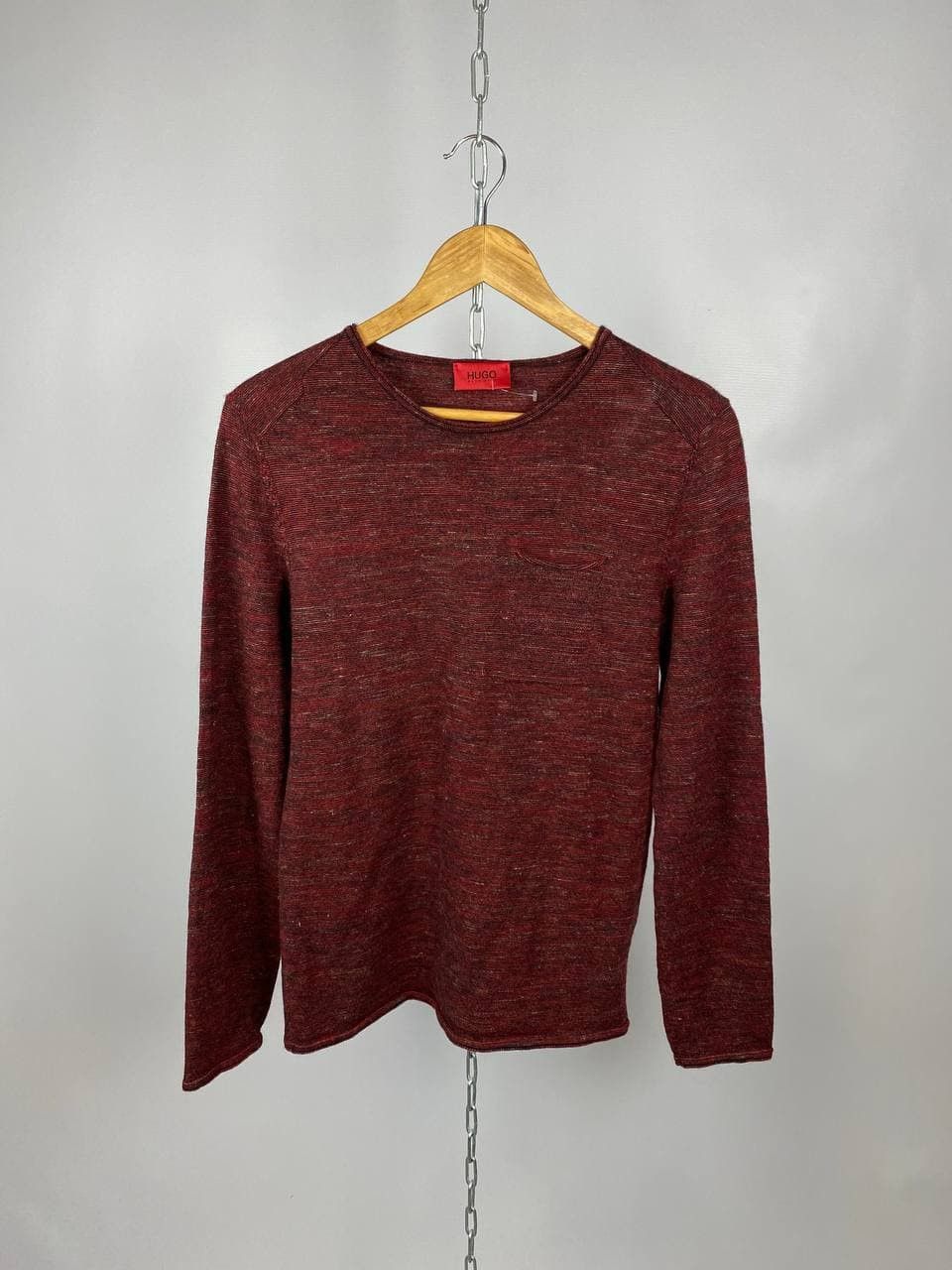 Hugo Boss Hugo Boss streetwear sweater burgundy size M Size US M / EU 48-50 / 2 - 1 Thumbnail