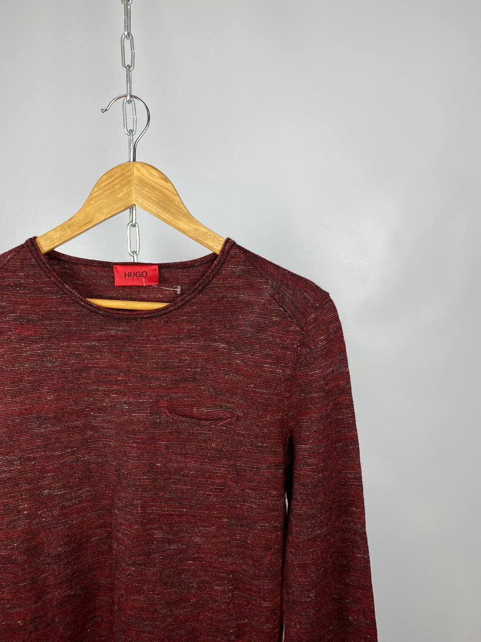 Hugo Boss Hugo Boss streetwear sweater burgundy size M Size US M / EU 48-50 / 2 - 2 Thumbnail