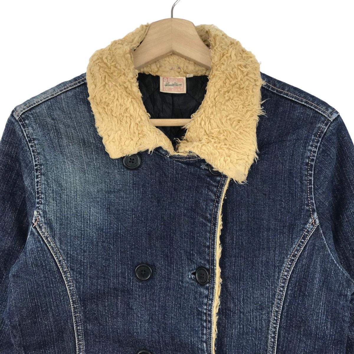 Levi's × Vintage Vintage LEVI’S Denim Jacket Sherpa Inside Vintage Winter Size US L / EU 52-54 / 3 - 2 Thumbnail