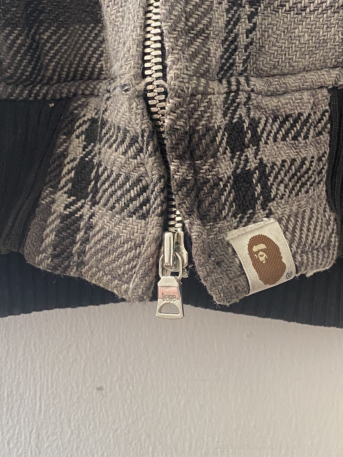 Bape Vintage x Bape x A Bathing Ape Wool with hoodie Jacket Size US L / EU 52-54 / 3 - 5 Thumbnail