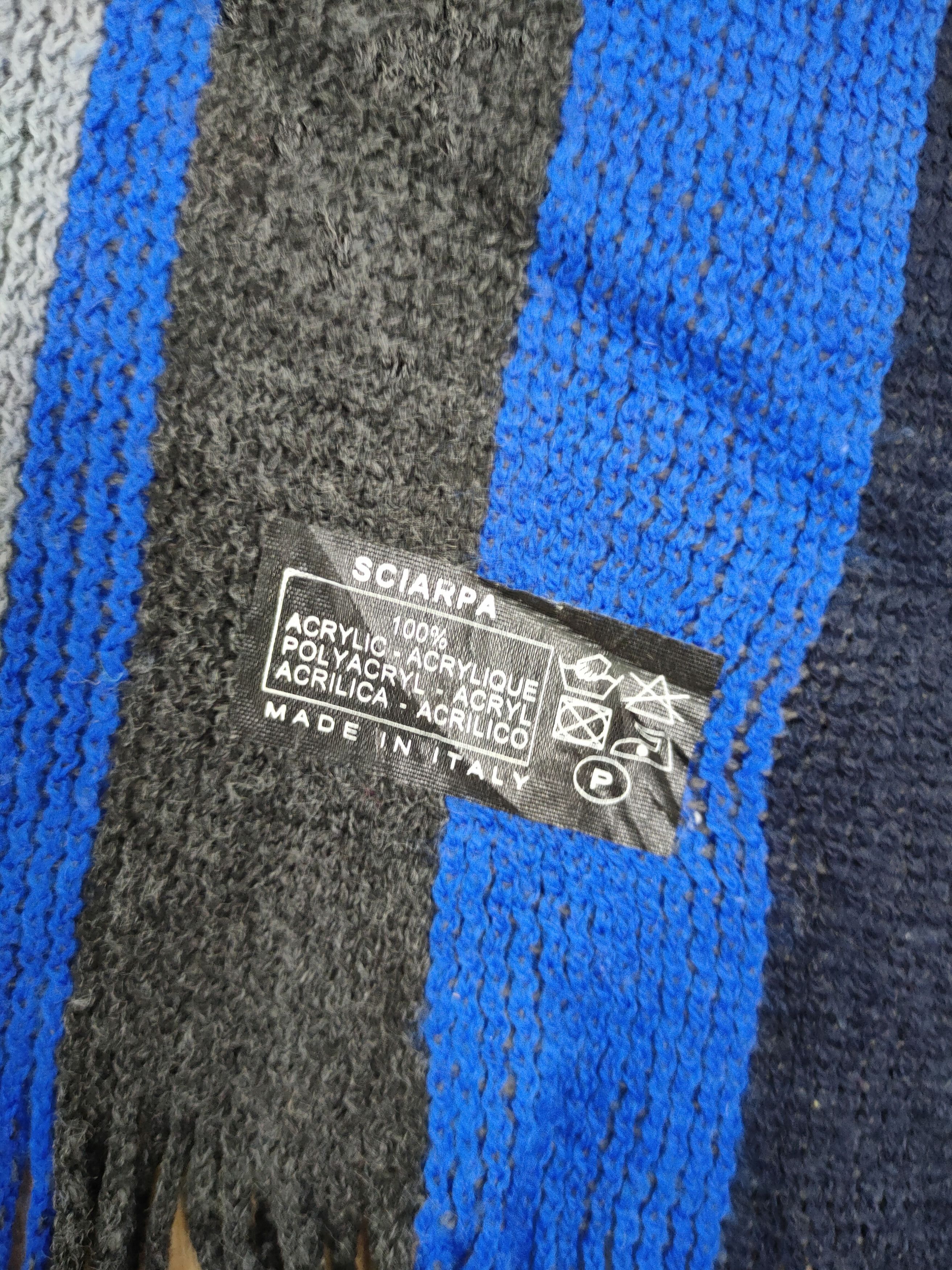 Vintage Blue Standard stripe italian designer muffler scarves #m03 Size ONE SIZE - 4 Thumbnail