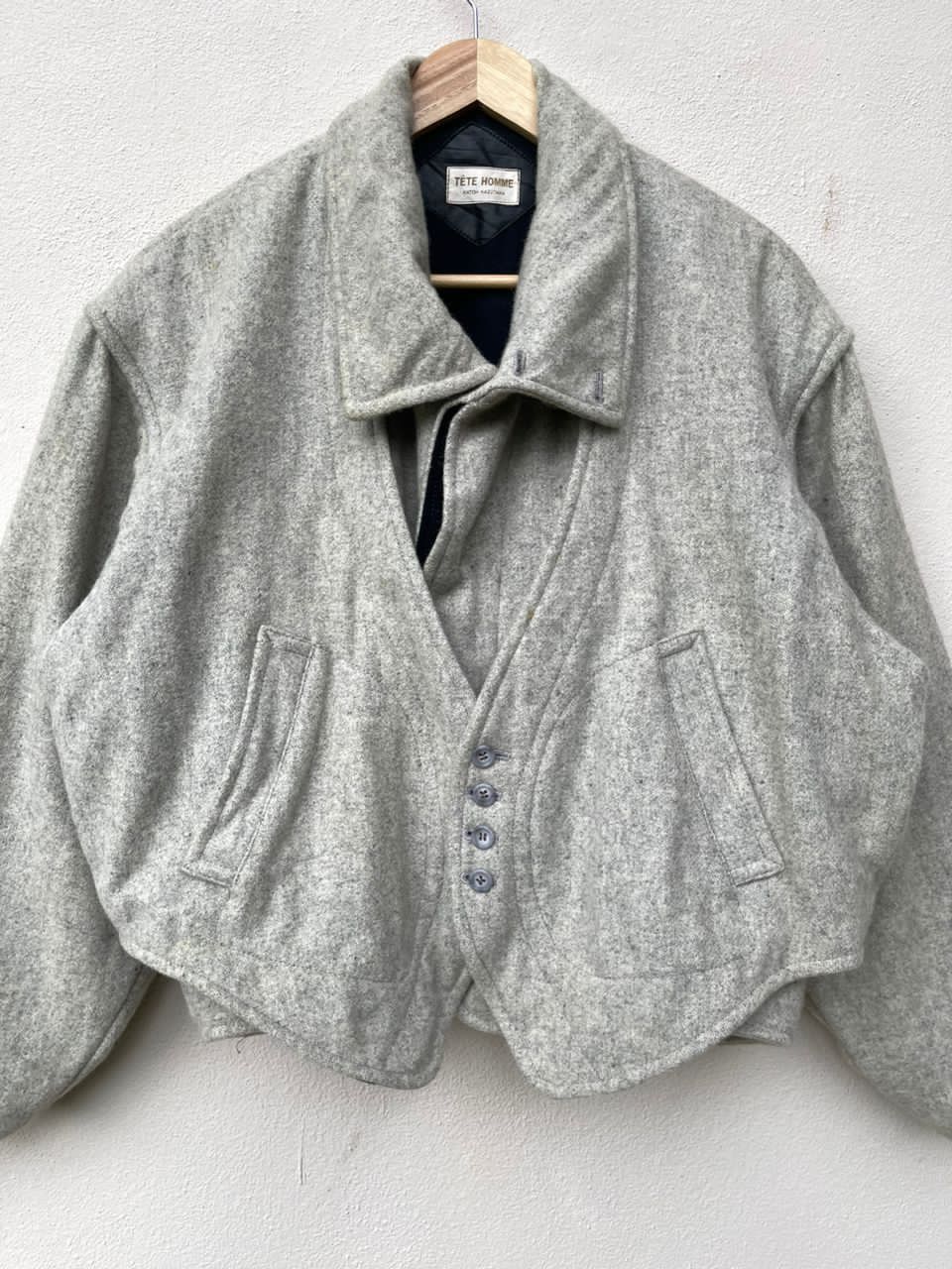 Issey Miyake × Japanese Brand × Tete Homme Tete Homme Katoh Kazutaka Issey Miyake Design Jacket Size US XL / EU 56 / 4 - 4 Thumbnail