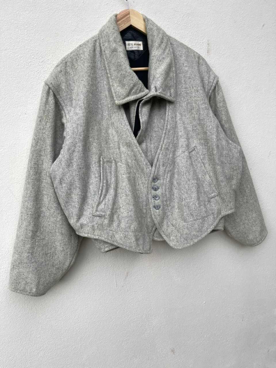 Issey Miyake × Japanese Brand × Tete Homme Tete Homme Katoh Kazutaka Issey Miyake Design Jacket Size US XL / EU 56 / 4 - 3 Thumbnail