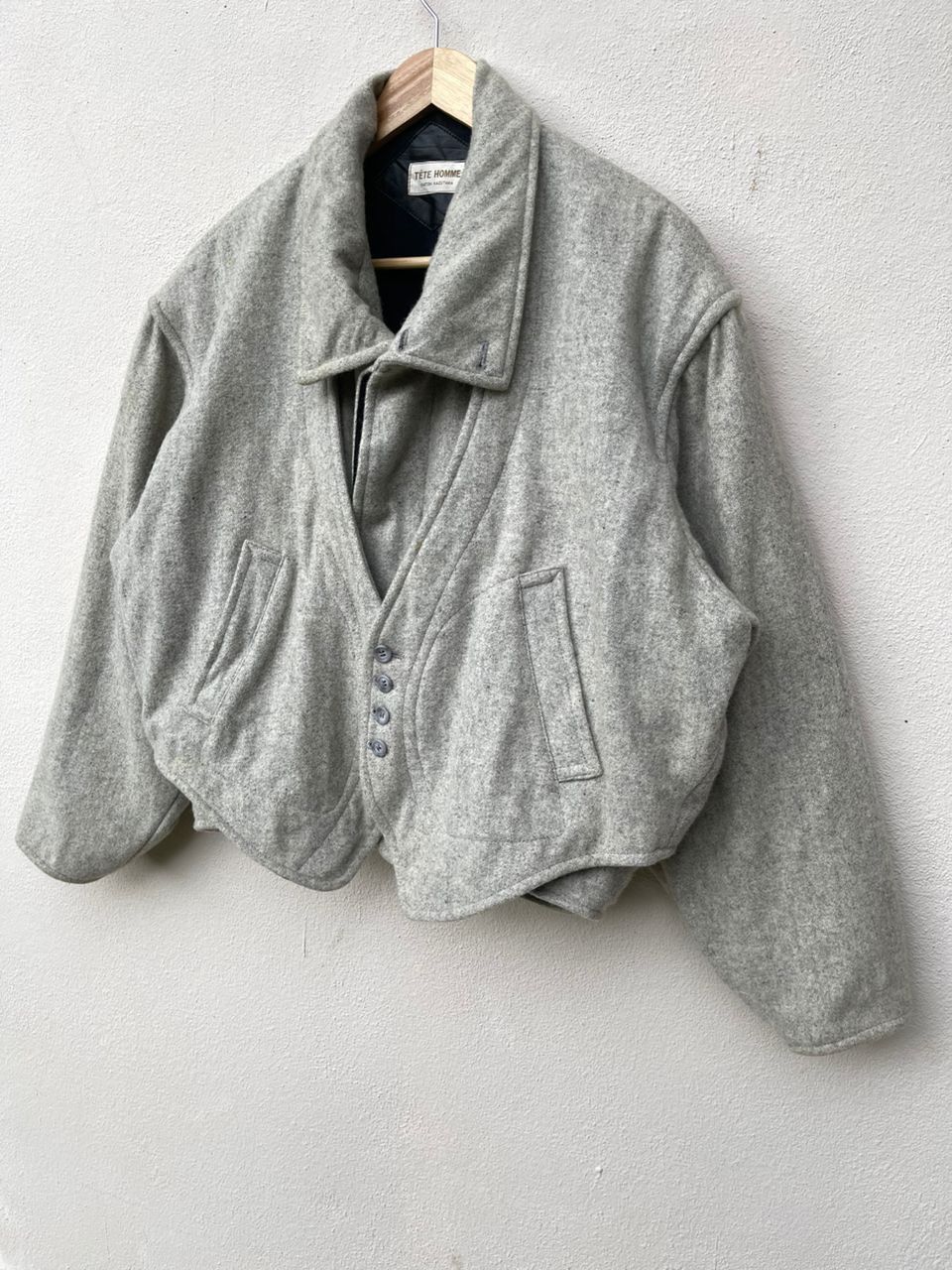 Issey Miyake × Japanese Brand × Tete Homme Tete Homme Katoh Kazutaka Issey Miyake Design Jacket Size US XL / EU 56 / 4 - 2 Thumbnail