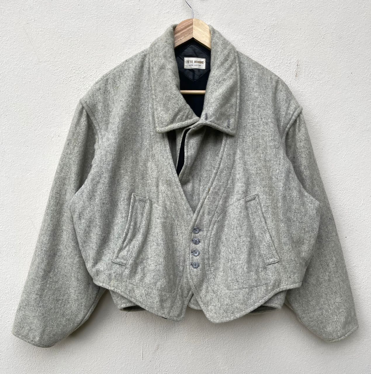 Issey Miyake × Japanese Brand × Tete Homme Tete Homme Katoh Kazutaka Issey Miyake Design Jacket Size US XL / EU 56 / 4 - 1 Thumbnail