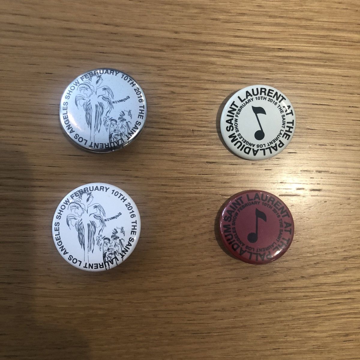 Hedi Slimane Hedi Slimane Palladium Show Pins Size ONE SIZE - 2 Thumbnail