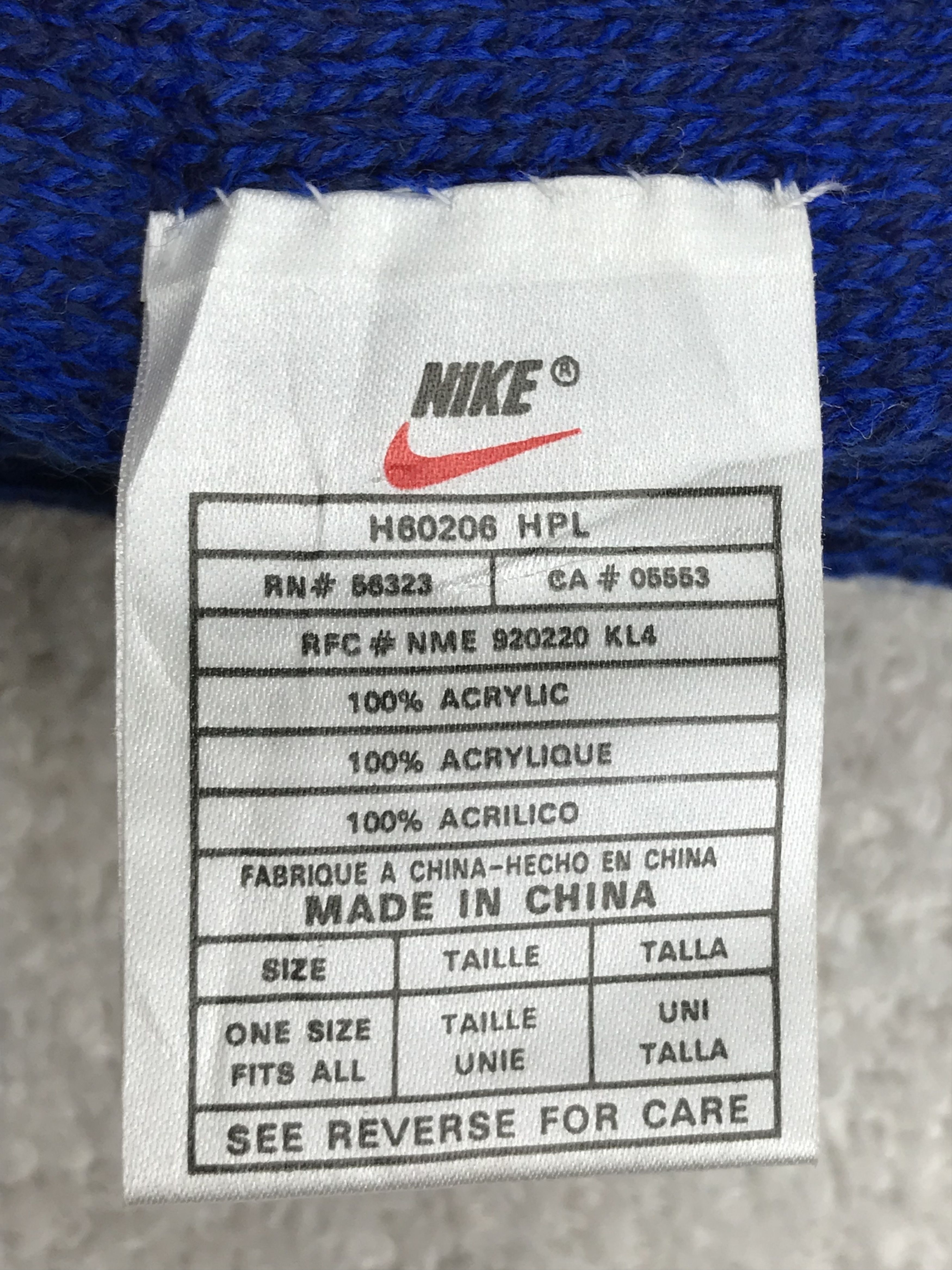 Nike × Vintage NK1301 NIKE Scarf Muffler Wool Cashmere Size ONE SIZE - 6 Thumbnail