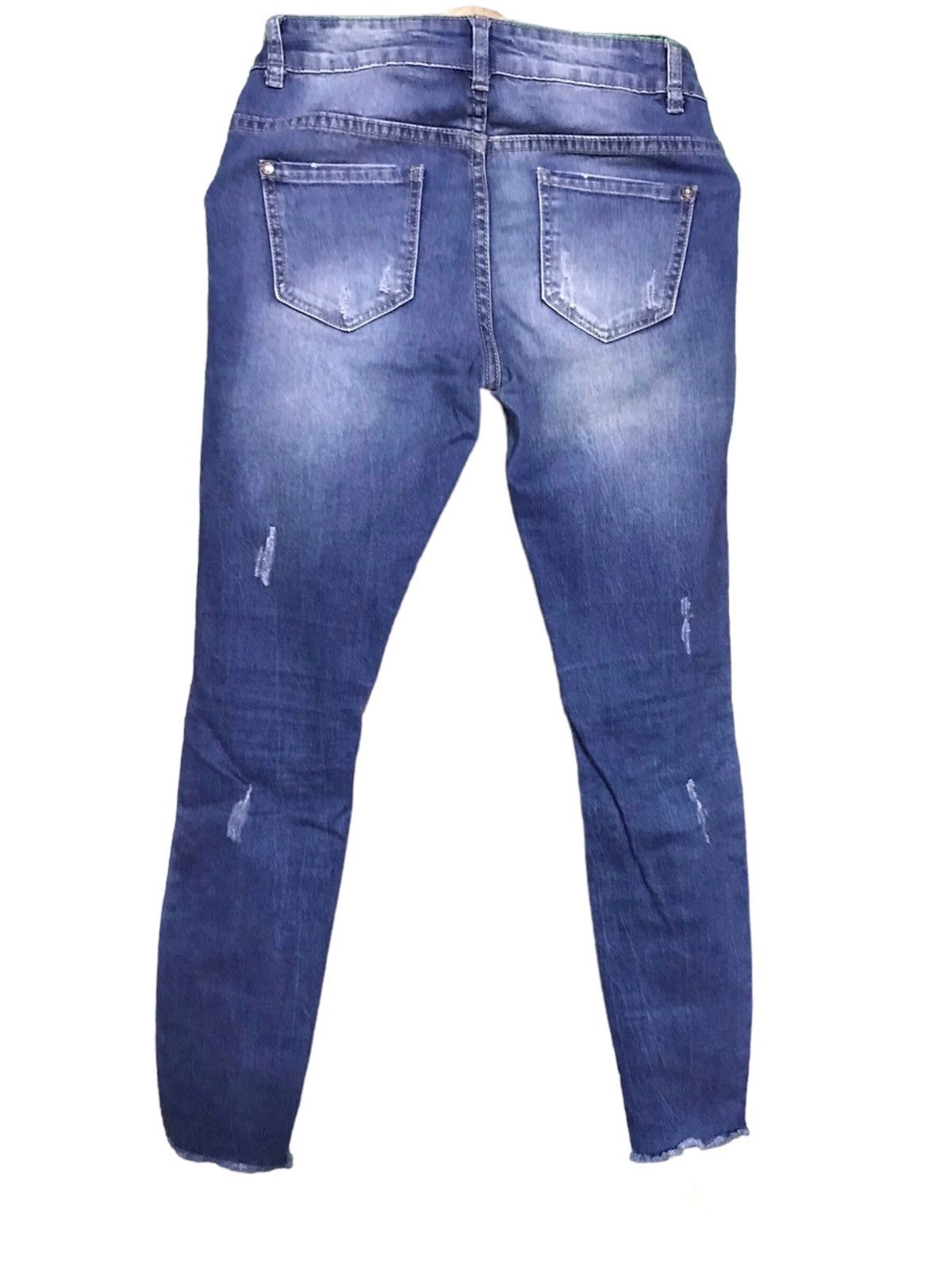 If Six Was Nine × The Unbranded Brand Cotton On The Ripped Skinny Jeans Size 29" - 2 Thumbnail