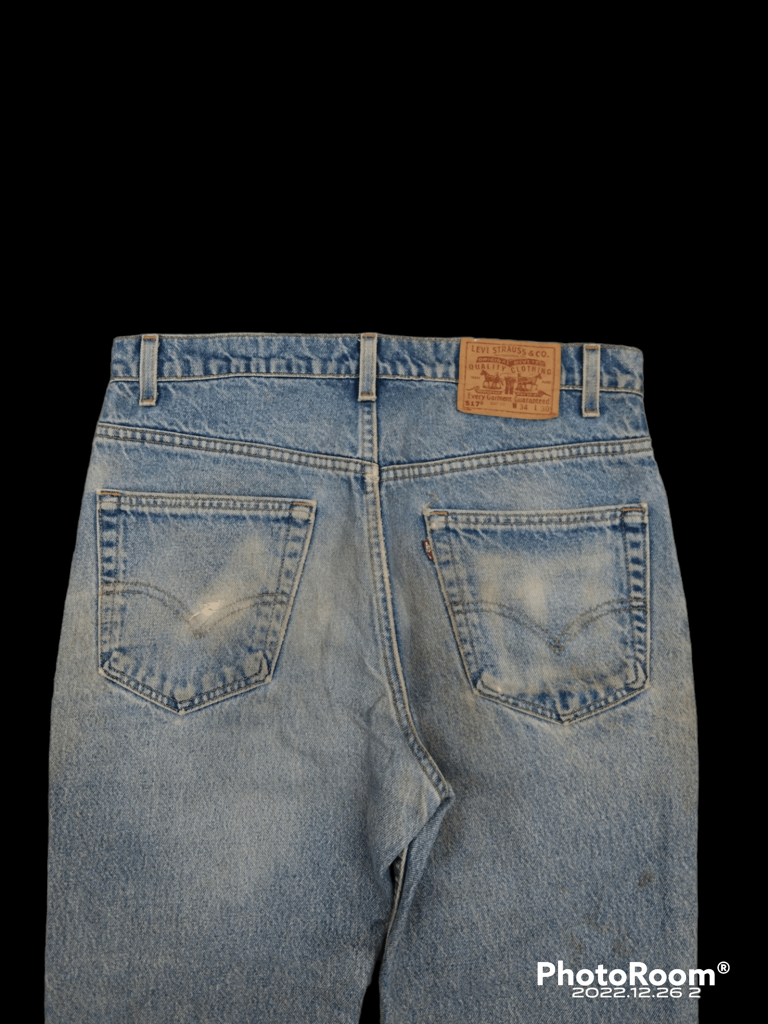Levi's Vintage Clothing DiSTRESSED LEVIS 517 BOOT CUT VINTAGE 90s DENIM PANTS Size US 33 - 4 Thumbnail