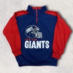 New York Giants Hoodie Graphic Heart Ecg Line - Reallgraphics