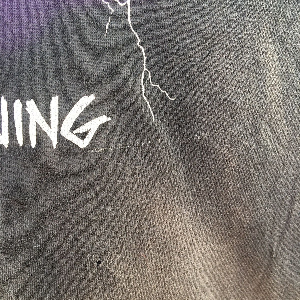 Band Tees × Vintage Vintage DISTRESSED METALLICA RIDE THE LIGHTNING T-shirt Size US XL / EU 56 / 4 - 9 Thumbnail